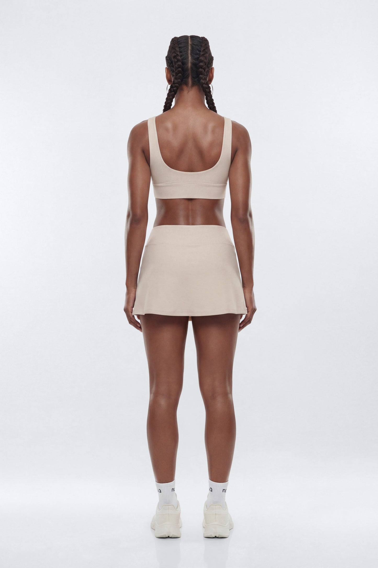 AirSculpt™ Mid Rise Mini Skort - Oat Milk Fashion Nova
