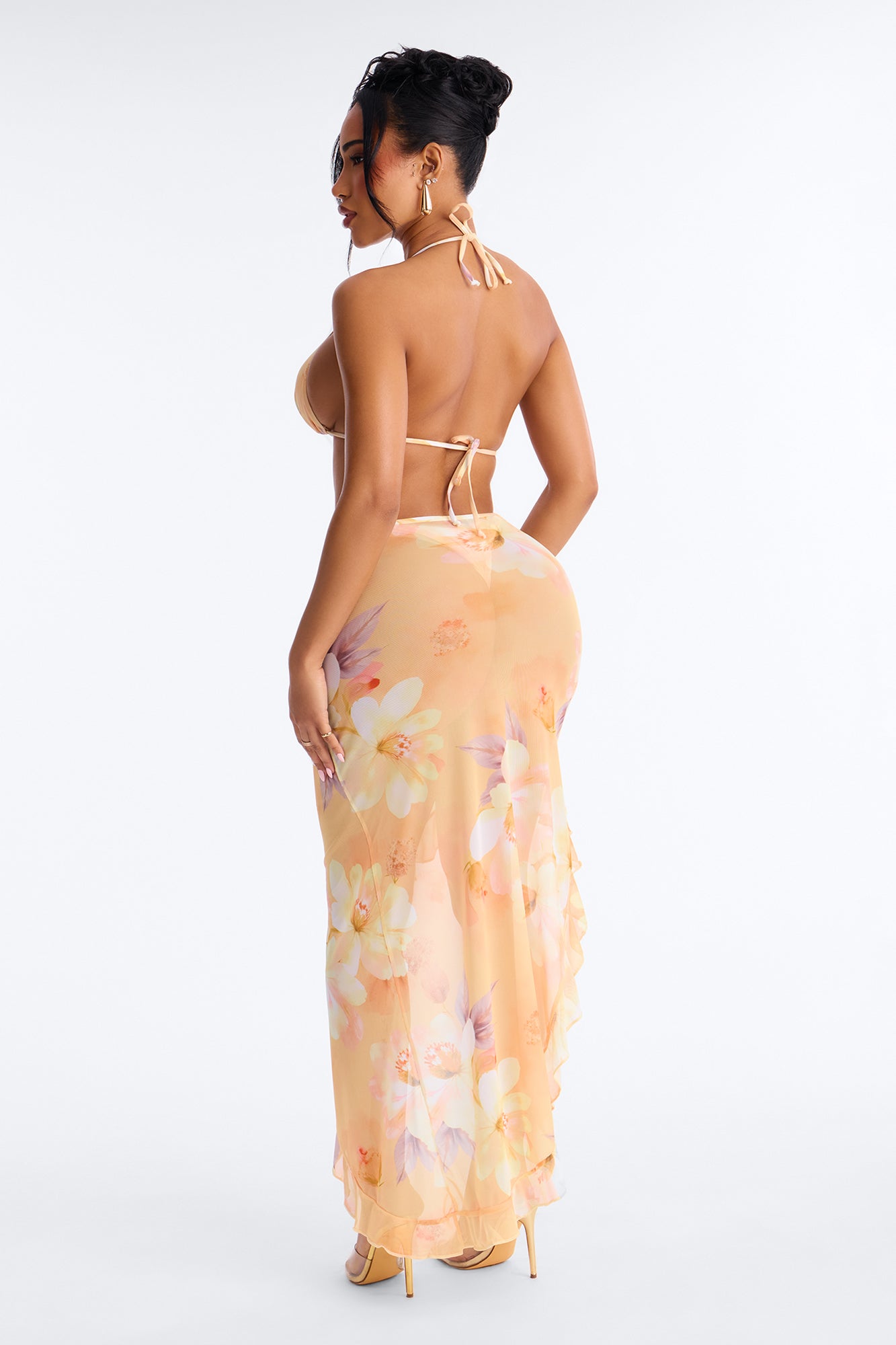 Gotta Believe Bikini And Sarong - Yellow Fashion Nova