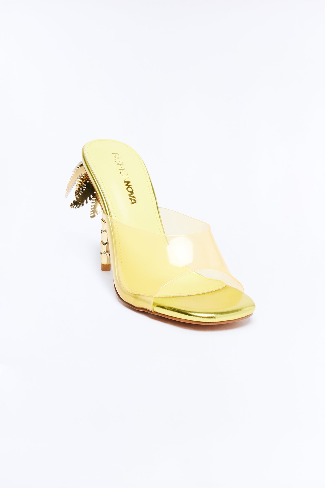 Palms Novelty Heels - Yellow Fashion Nova