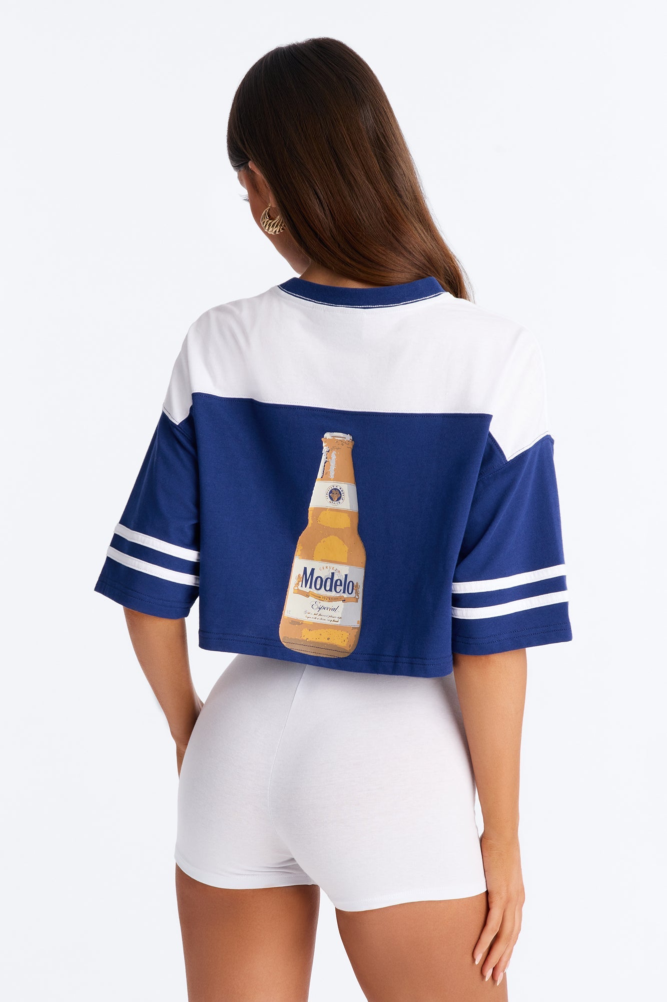 Modelo Collection Rhinestone Jersey - Navy