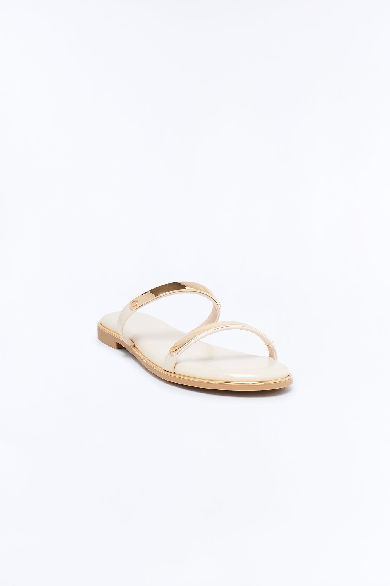 Keith Double Strap Sandals - Bone