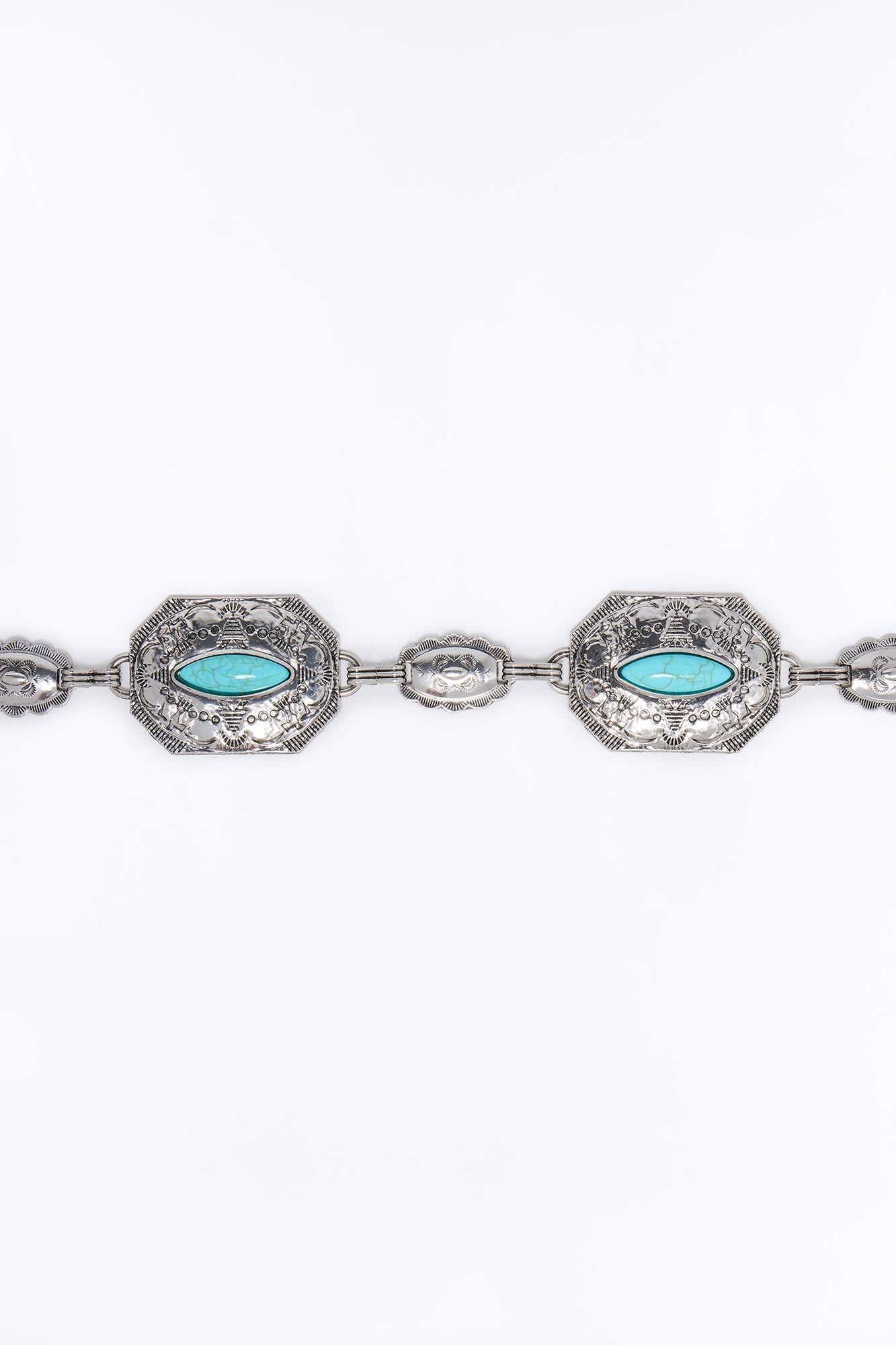 Just My Stones Chain Belts - Silver