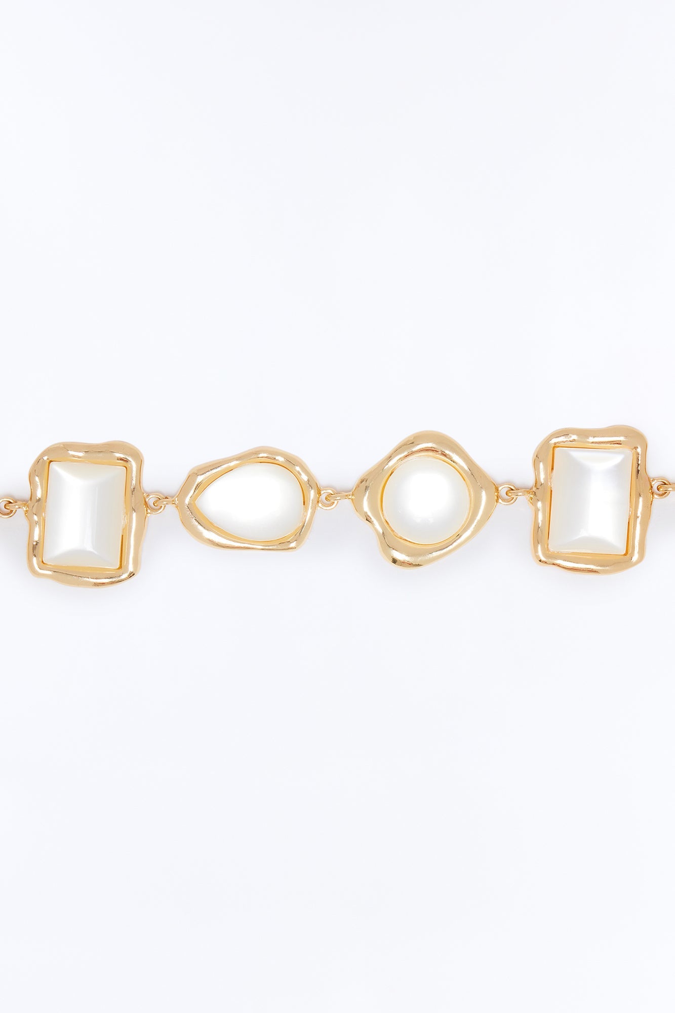Hot Pebbles Chain Belt - Gold/combo
