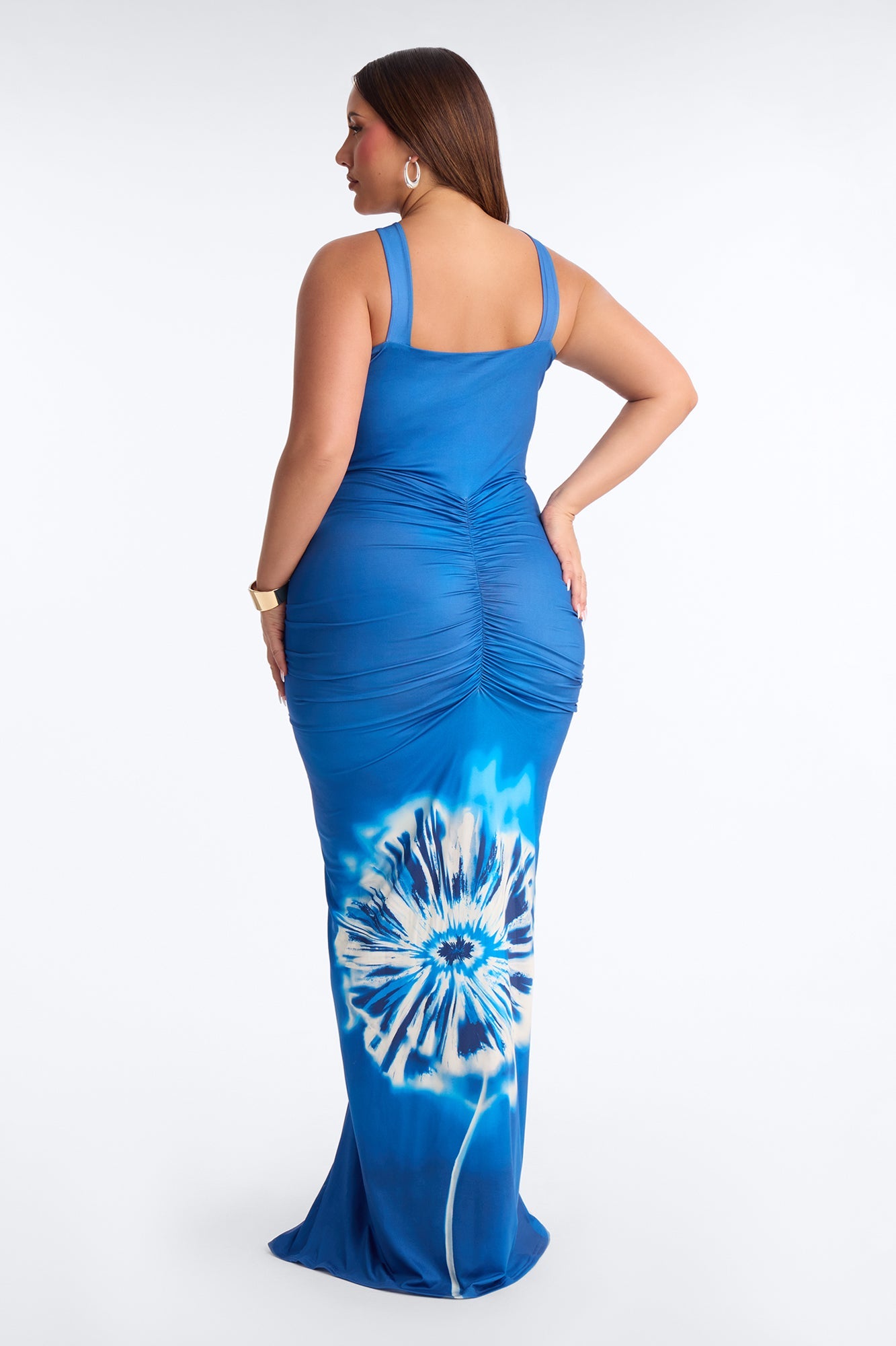 Chelsea Tie Dye Maxi Dress - Blue/combo