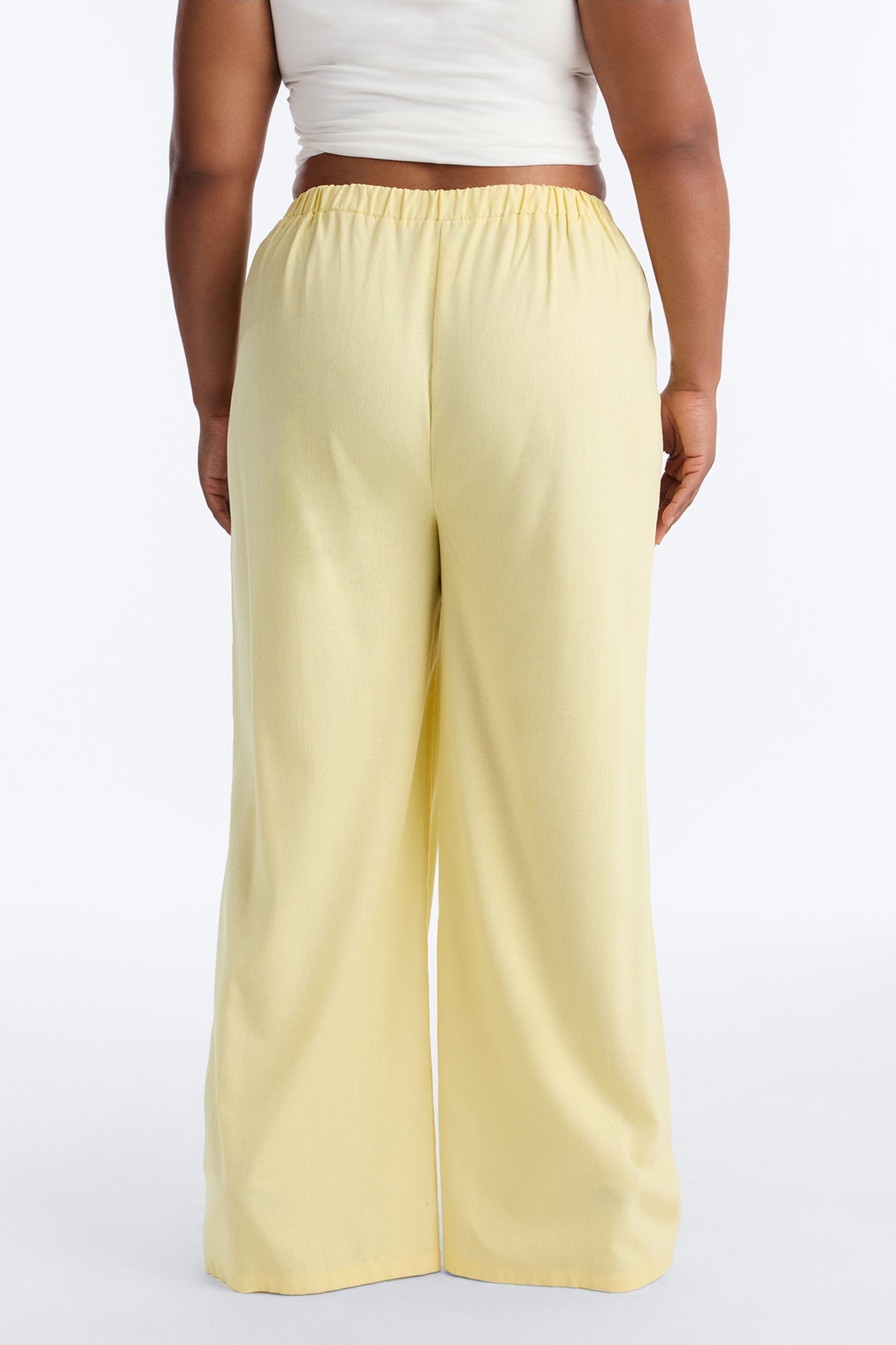 Beach Walks Linen Pant - Butter Yellow