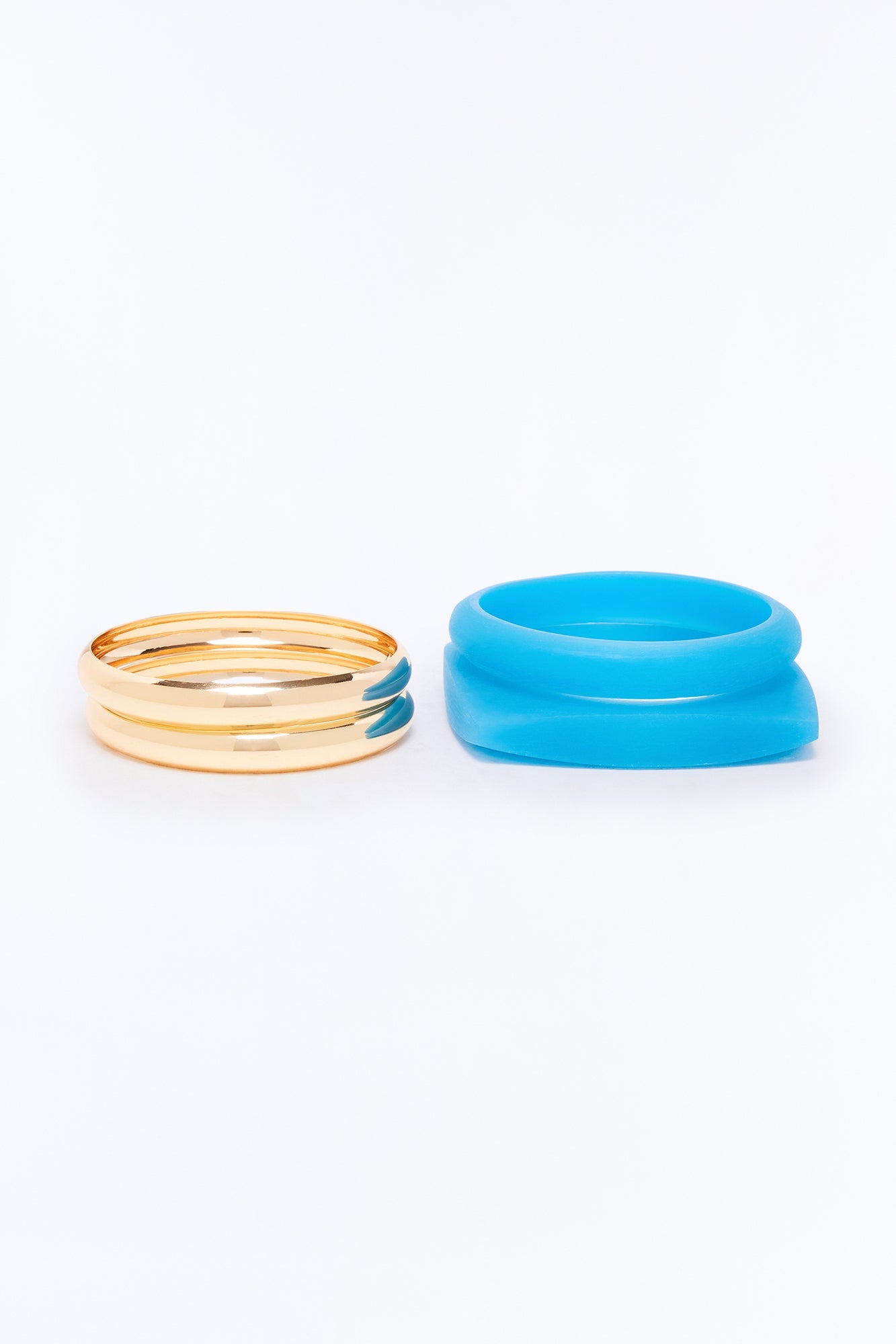 Summer Tides 4 Piece Bracelet Set - Gold/Blue