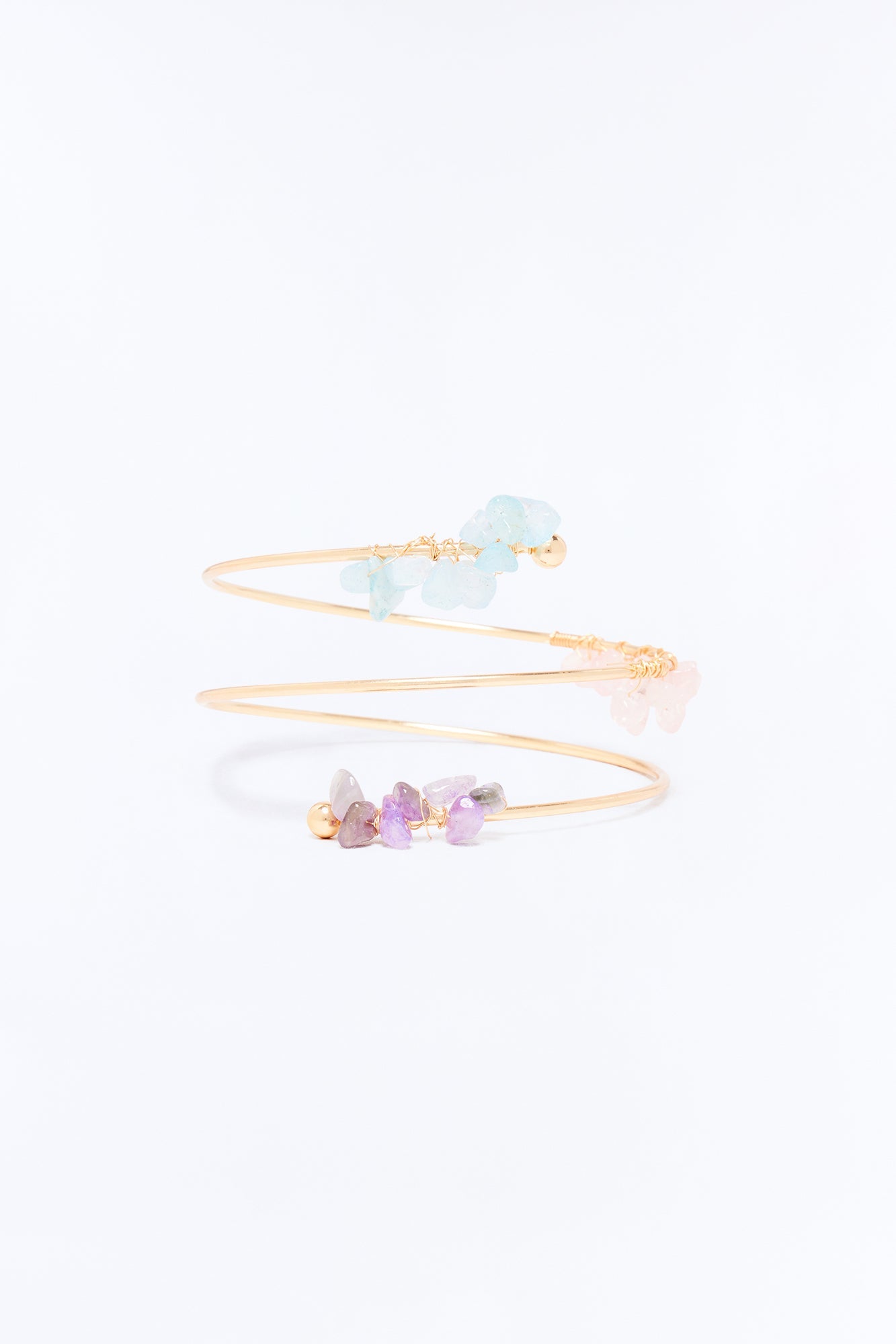 Coastal Gems Arm Cuff - Gold/Multi