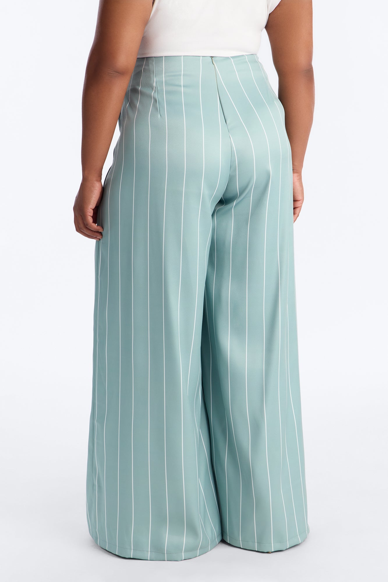 High Standards Pinstripe Trouser Pant 34″ - Sage