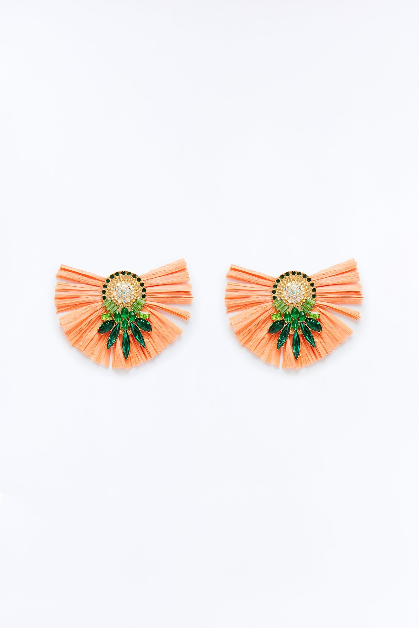 Rio Carnival Earrings - Peach/combo