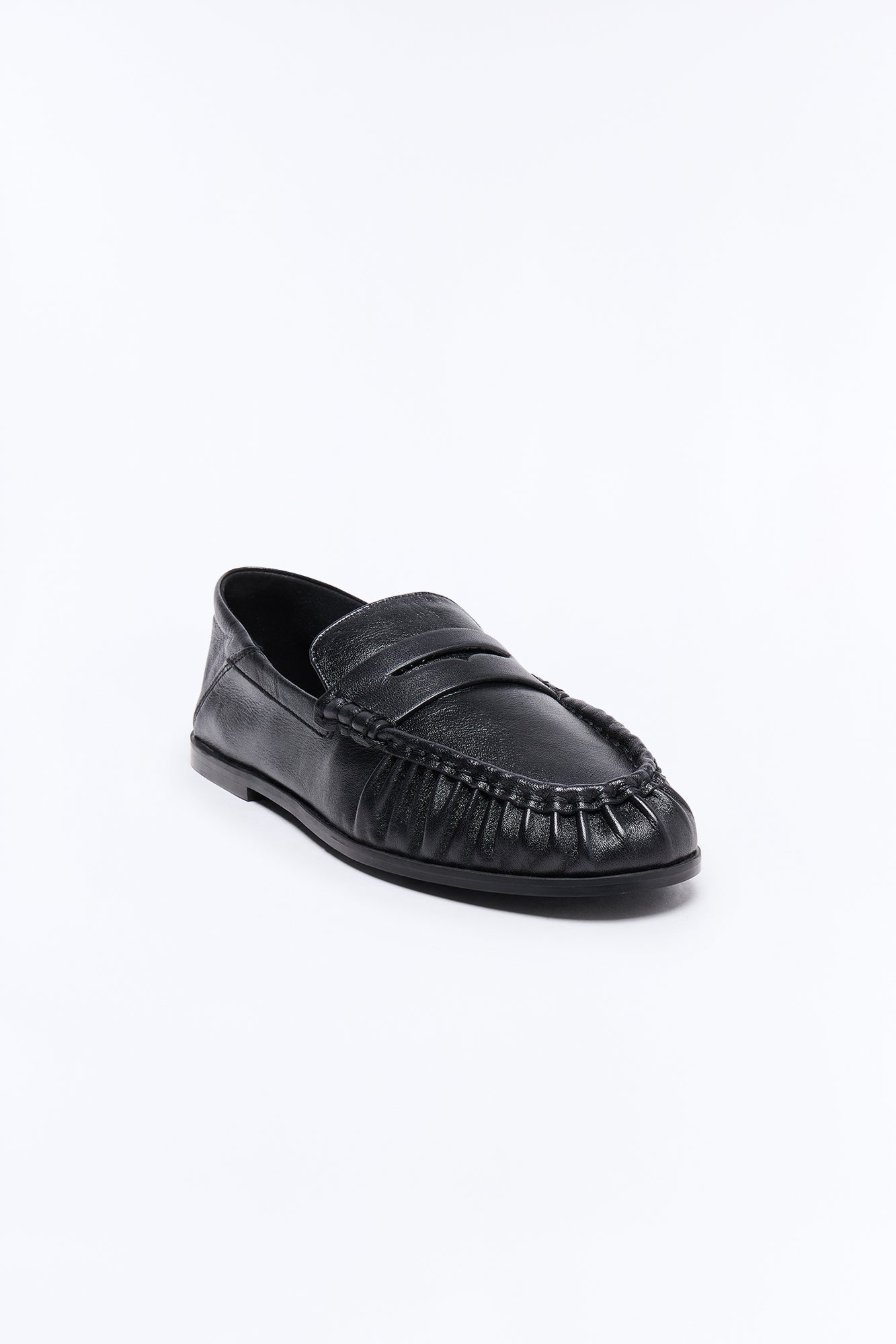 Steve Madden Stewart Leather Loafer - Black