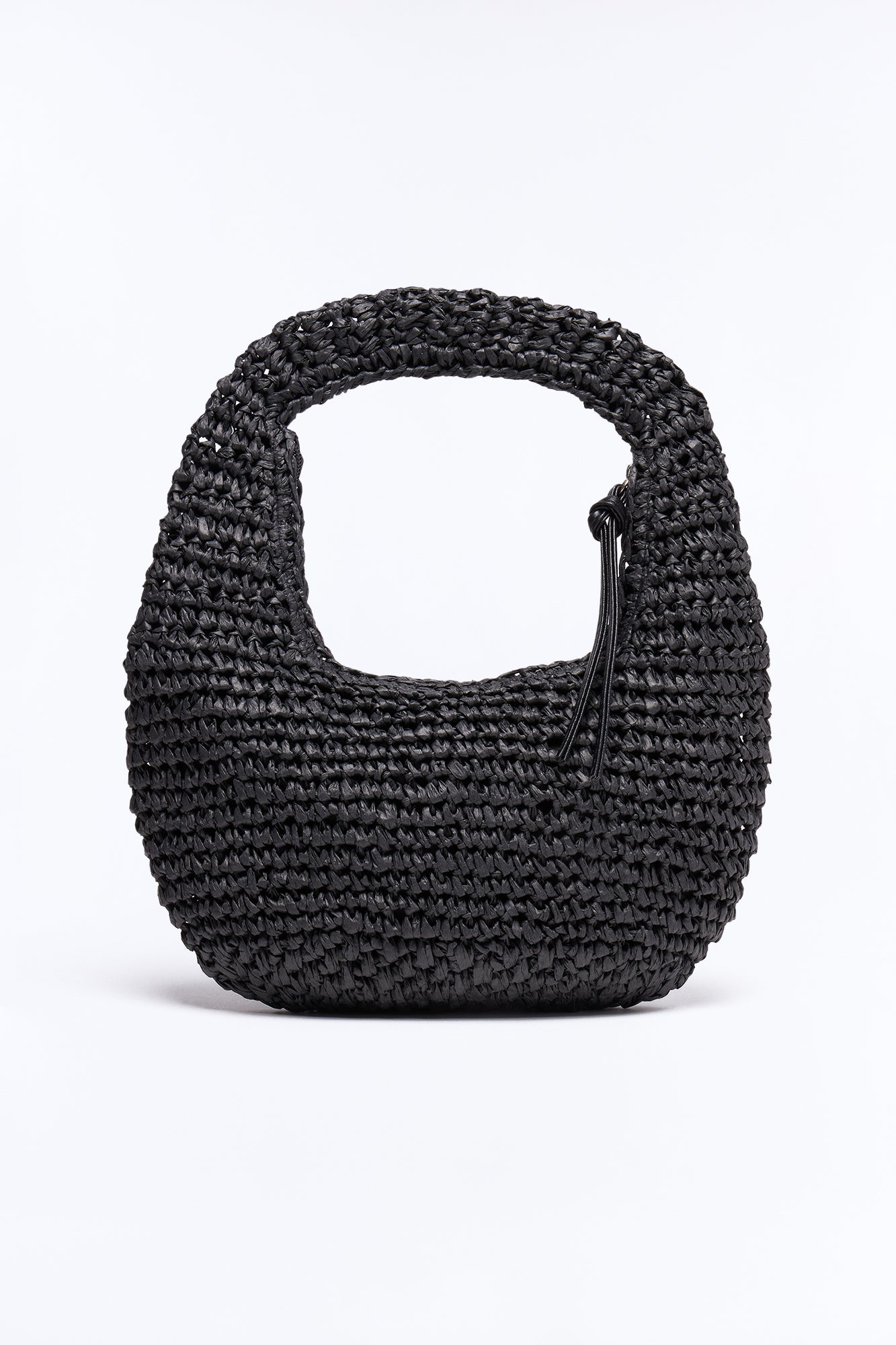 Amalfi Dreams Straw Bag - Black