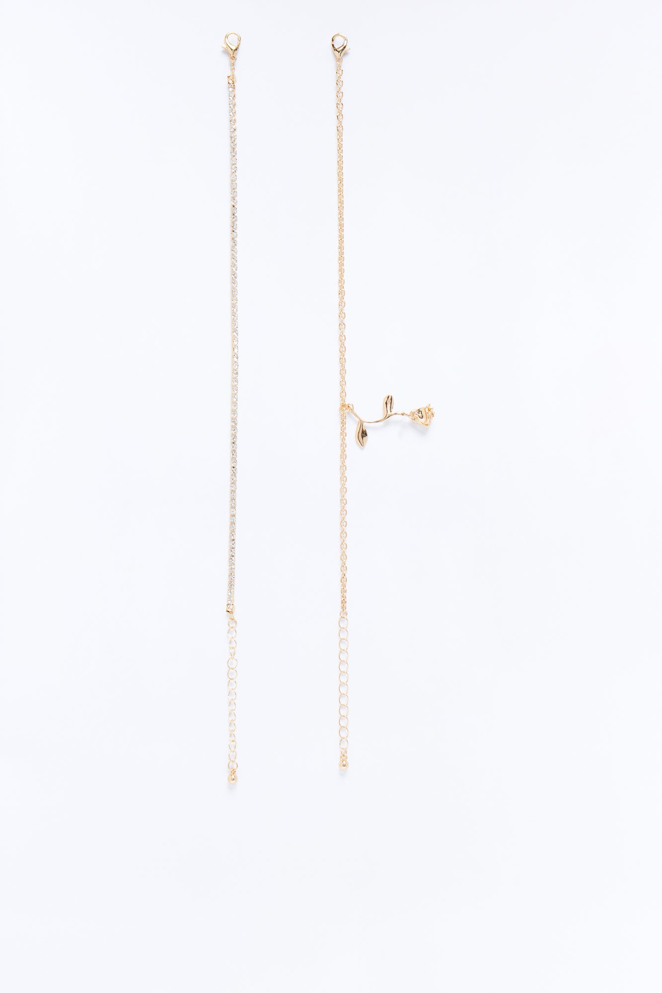 Lust Or Love 2 Piece Anklet Set - Gold