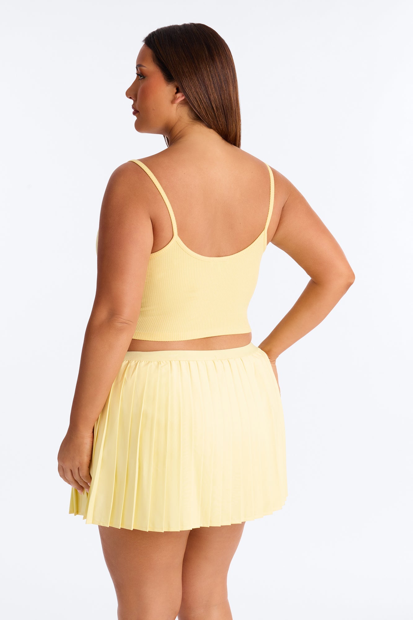 Ellie V Neck Cami Top - Butter Yellow