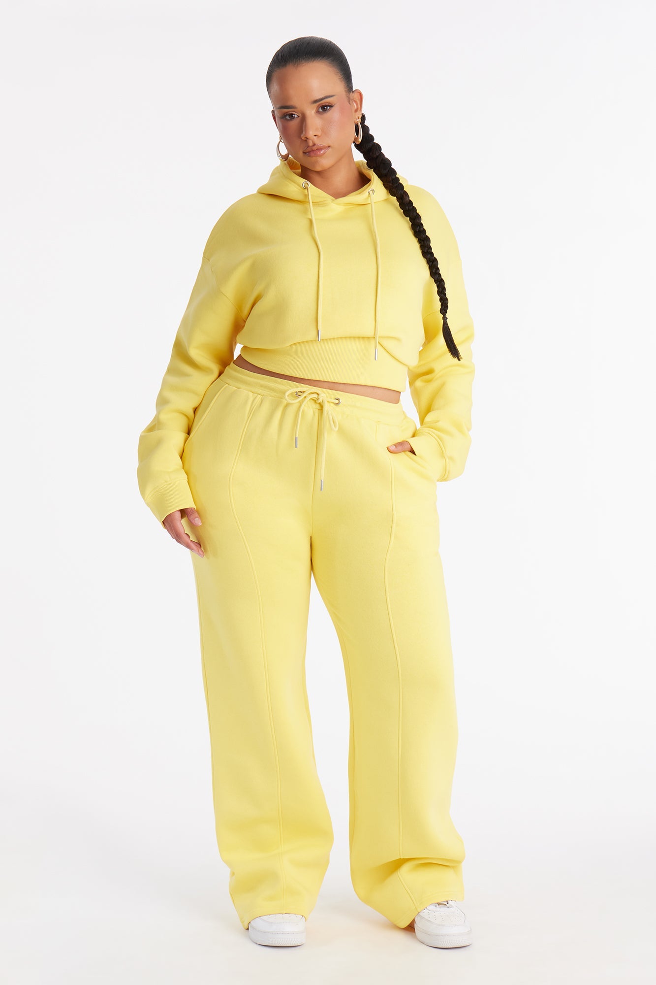 Stole My Ex Boyfriend's Straight Leg Sweatpants - Yellow