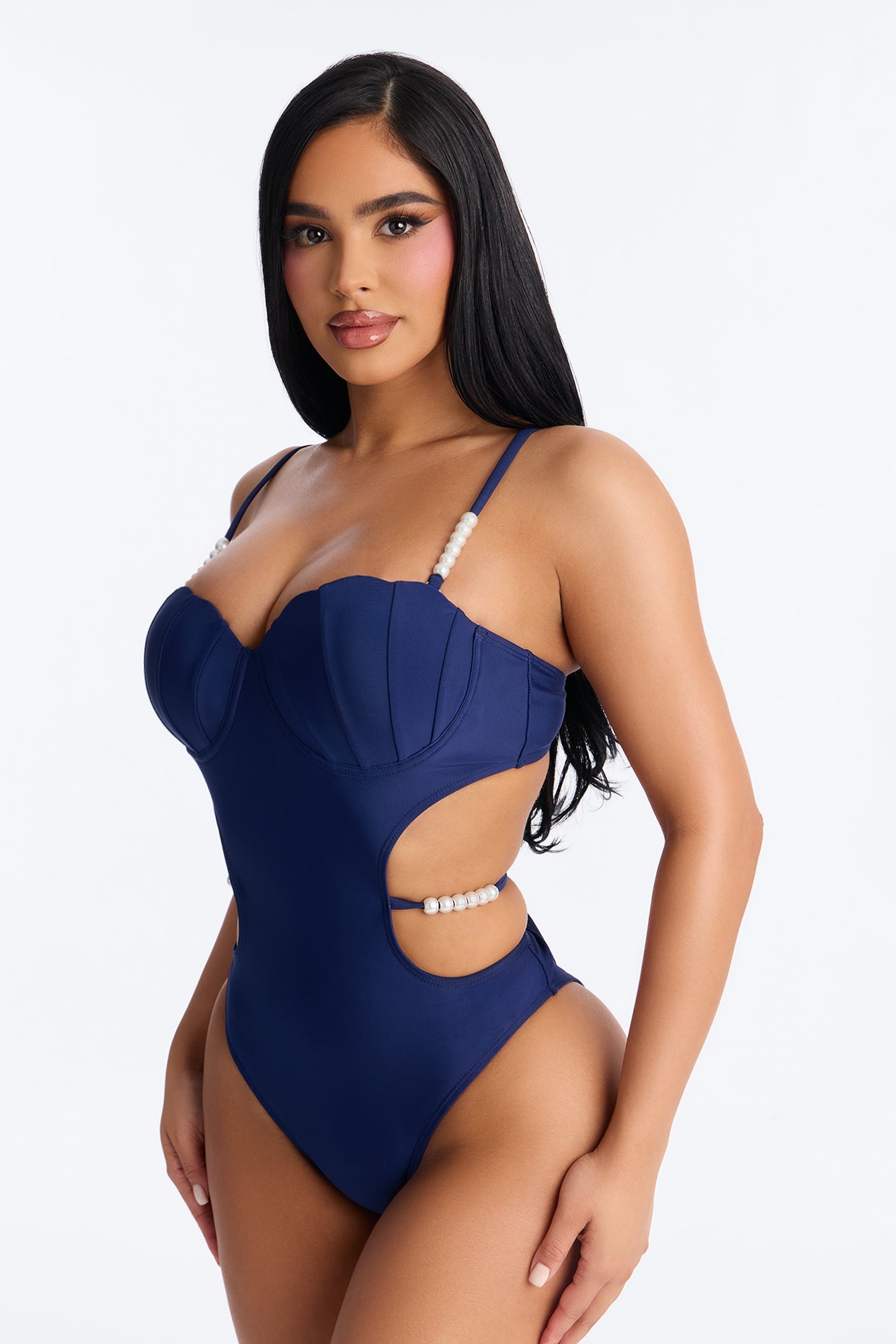 Summer Forever 1 Piece Swimsuit - Navy