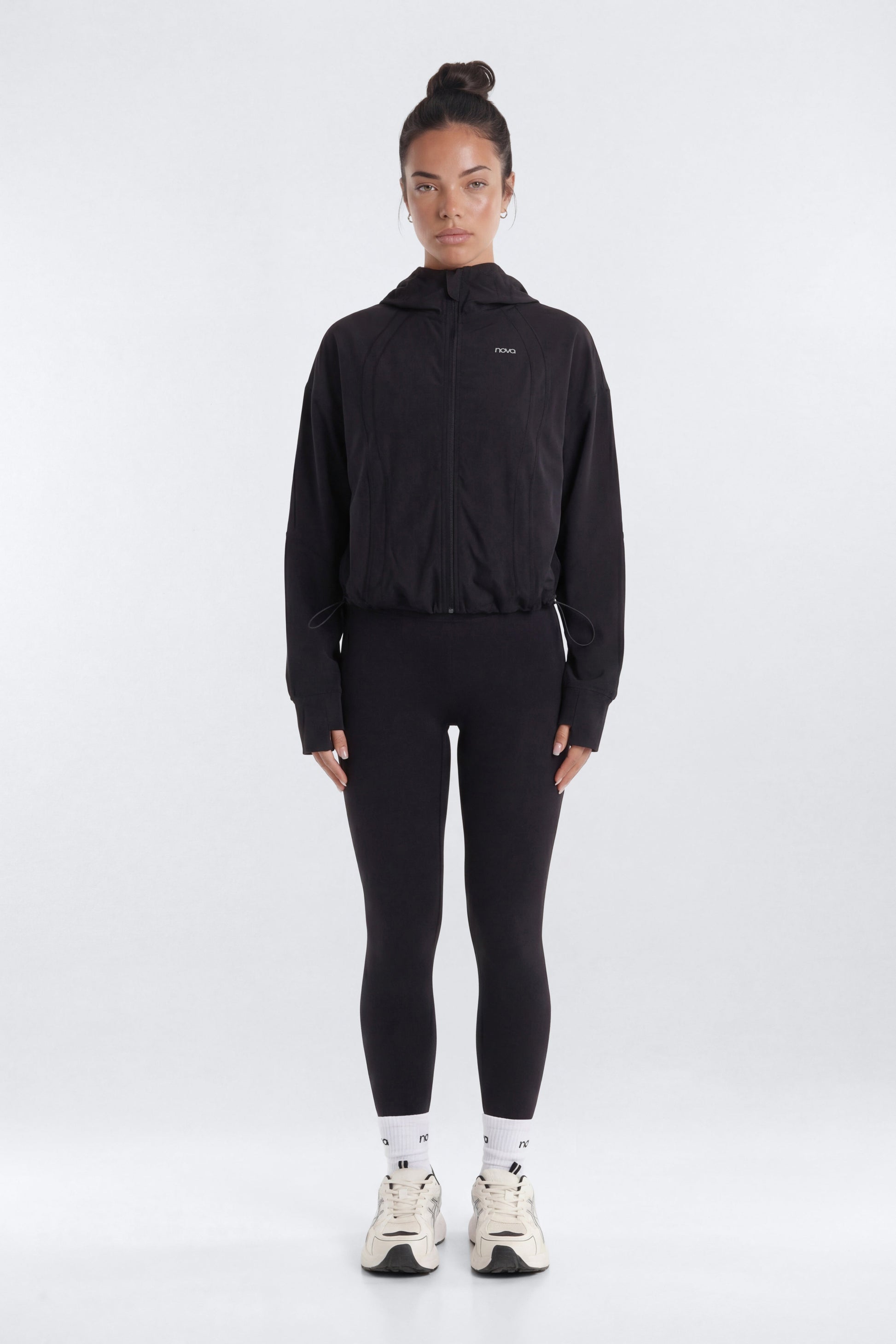 ProStretch™ Front Zip Hoodie Jacket - Black Fashion Nova