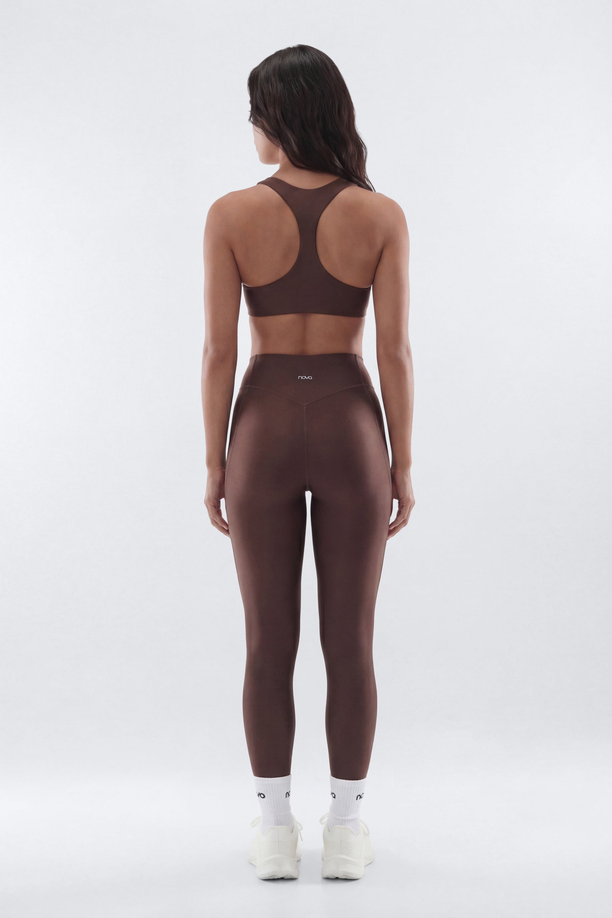 AirSculpt™ 25″ Mid Rise Legging - Brown Fashion Nova