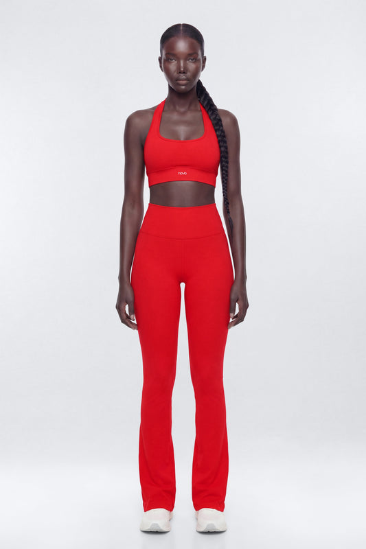 SeamlessLift™ 32″ High Rise Flare Legging - Red Fashion Nova