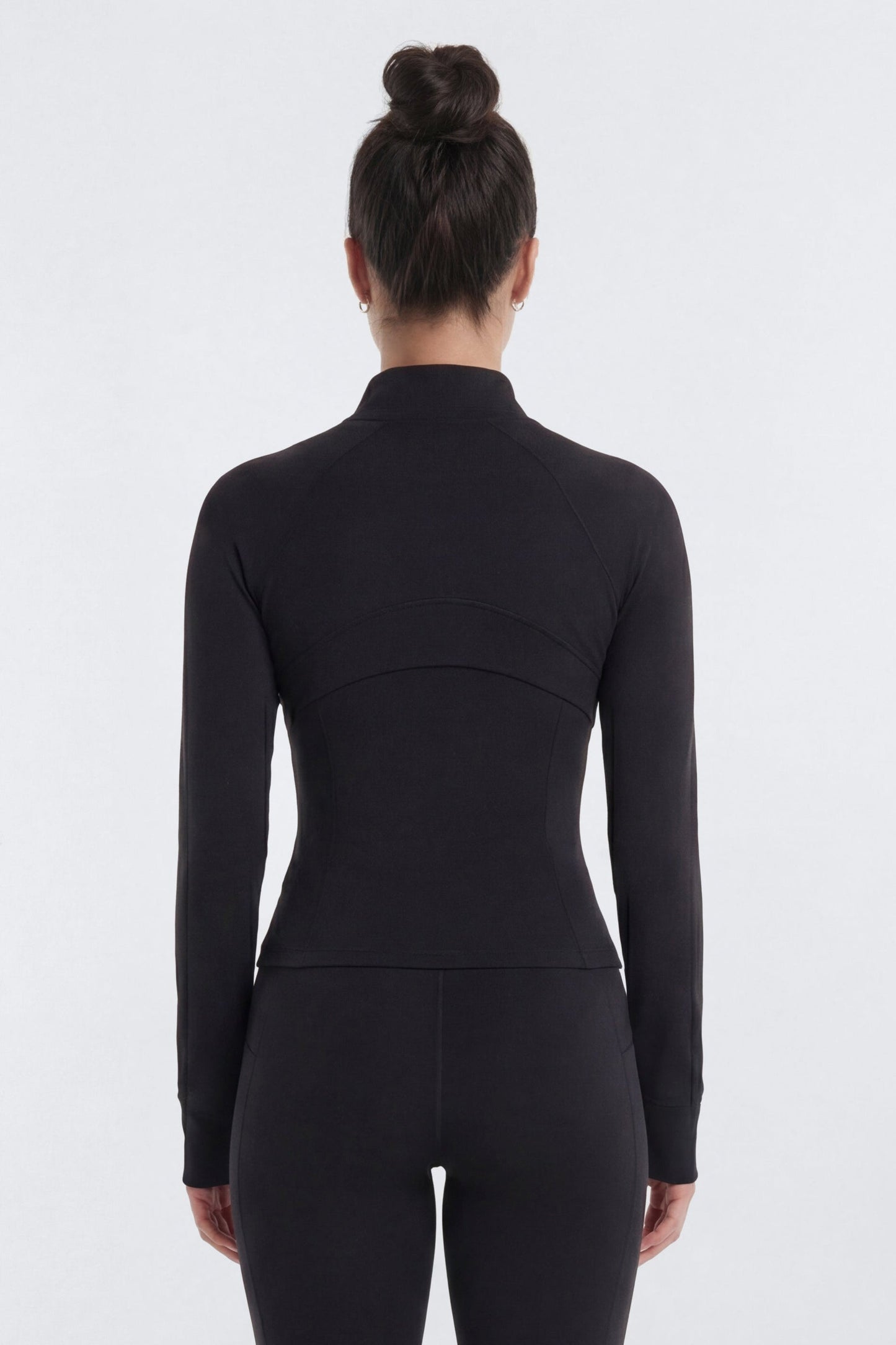 ProStretch™ Front Zip Sports Jacket - Black Fashion Nova