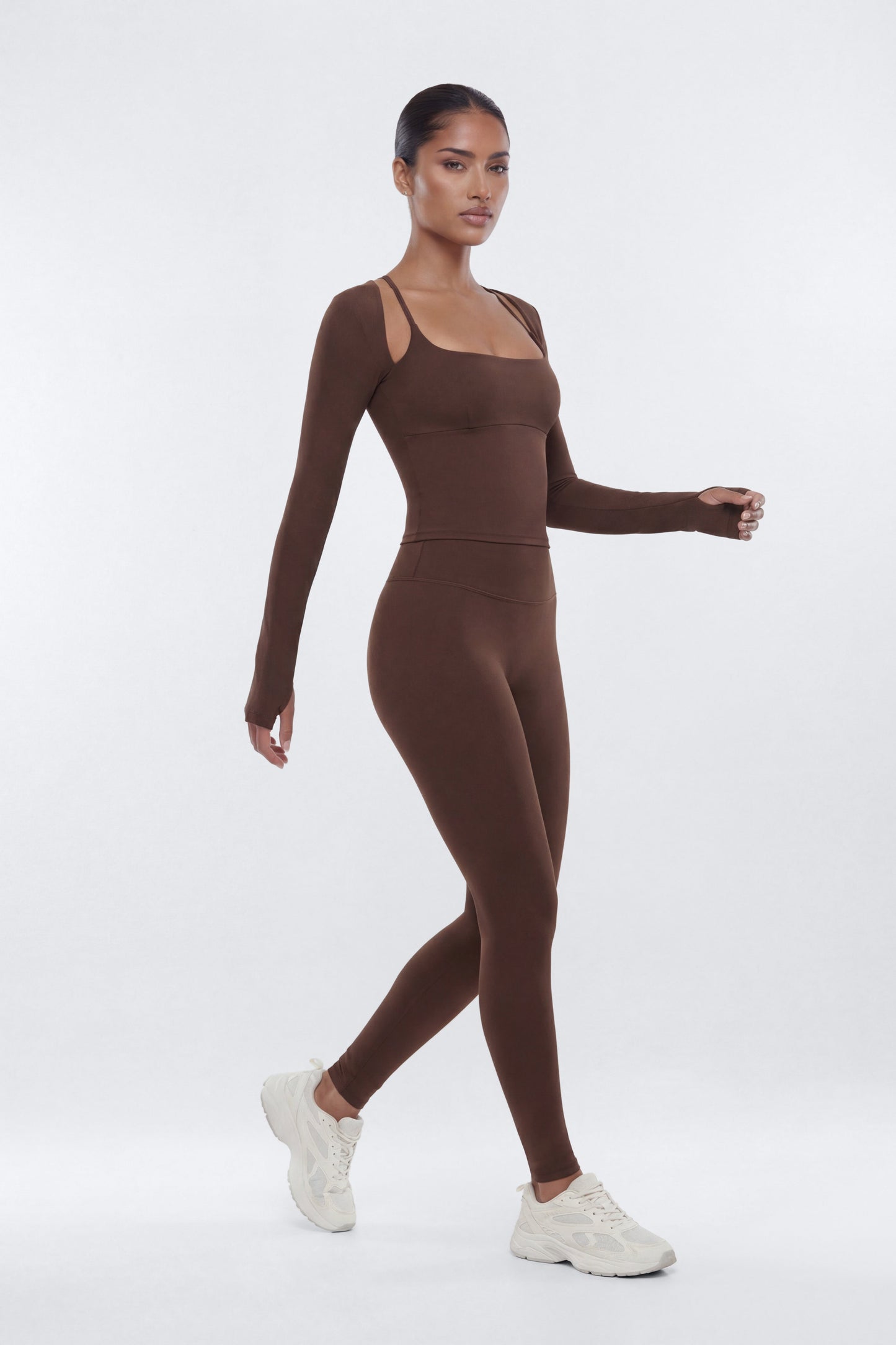 CloudForm™ Long Sleeve Shrug - Brown Fashion Nova