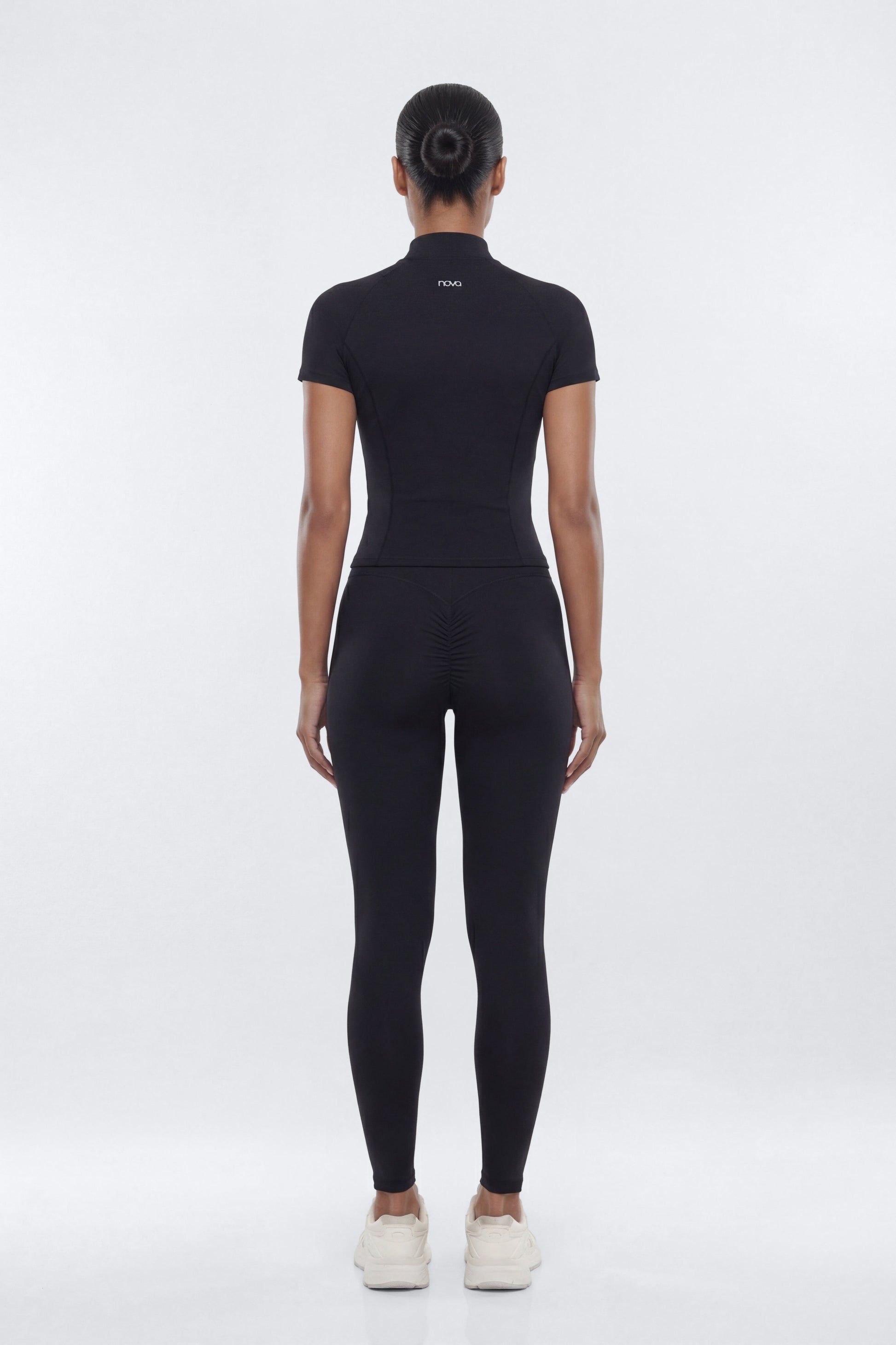 CloudForm™ Short Sleeve Full Zip Jacket - Black Fashion Nova
