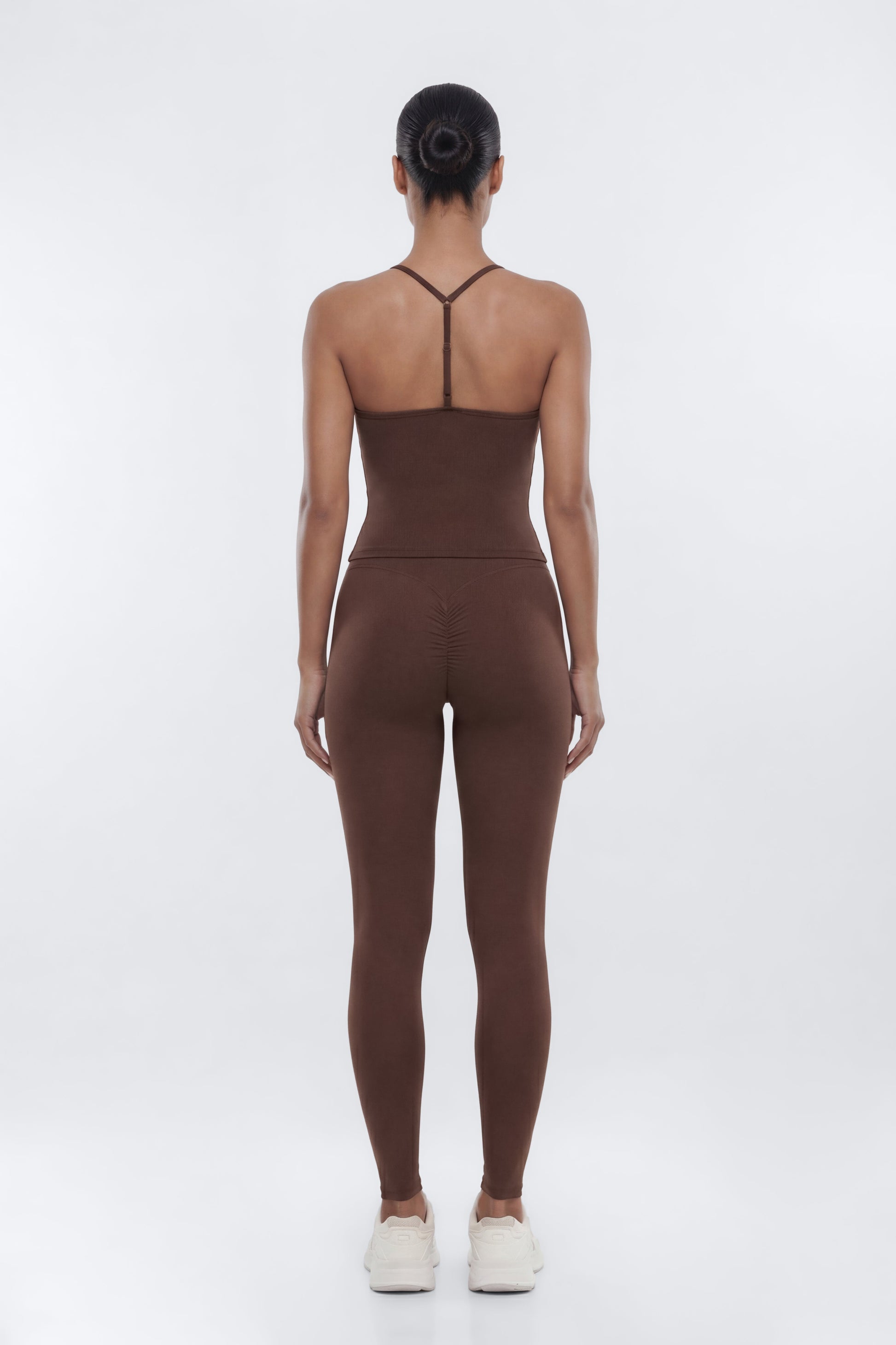 CloudForm™ Y Back Sports Top - Brown Fashion Nova