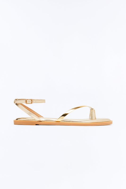 Landon Toe Ring Sandals - Gold