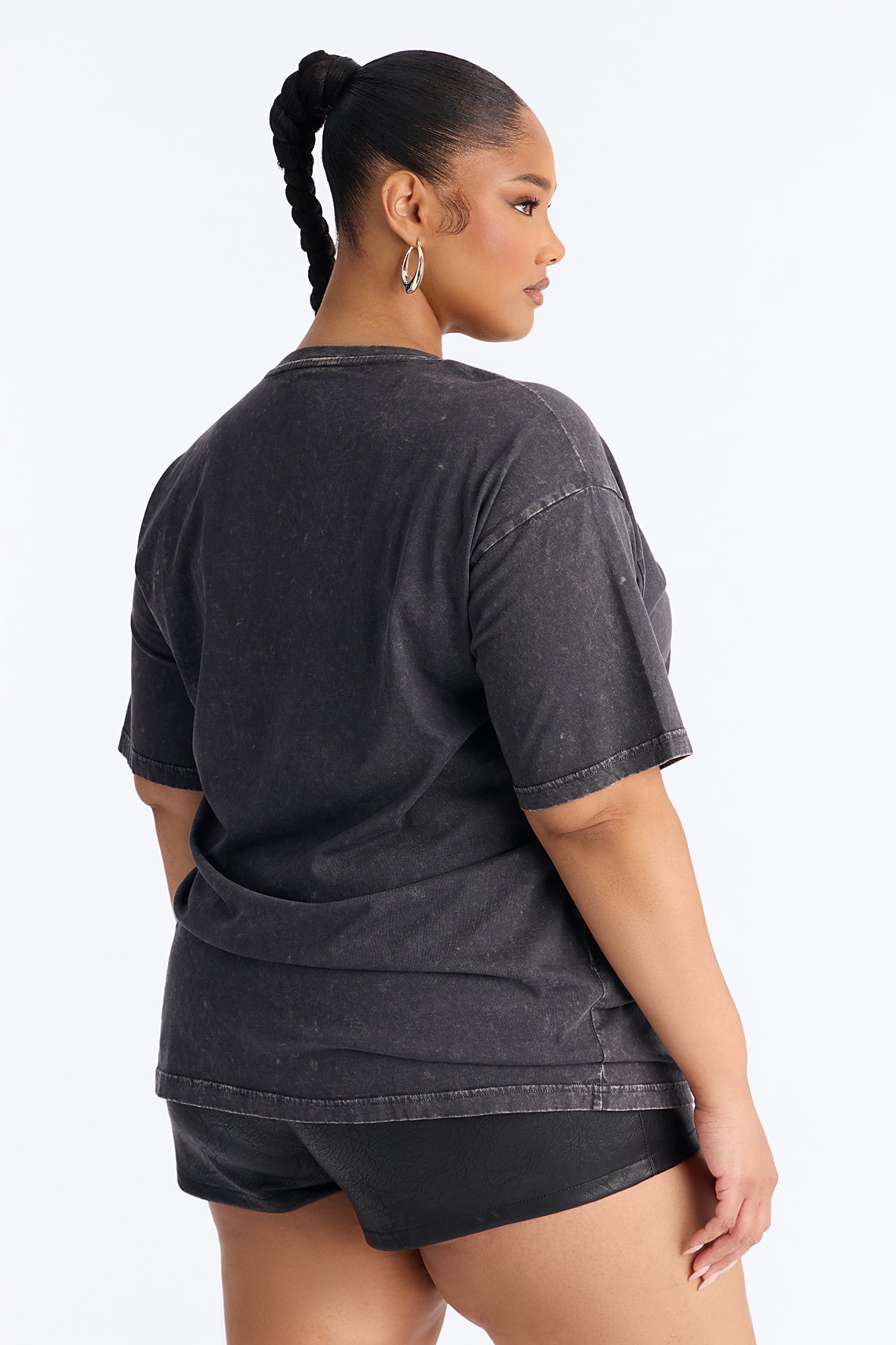 Youngboy Rhinestone Washed Tee - Black Wash