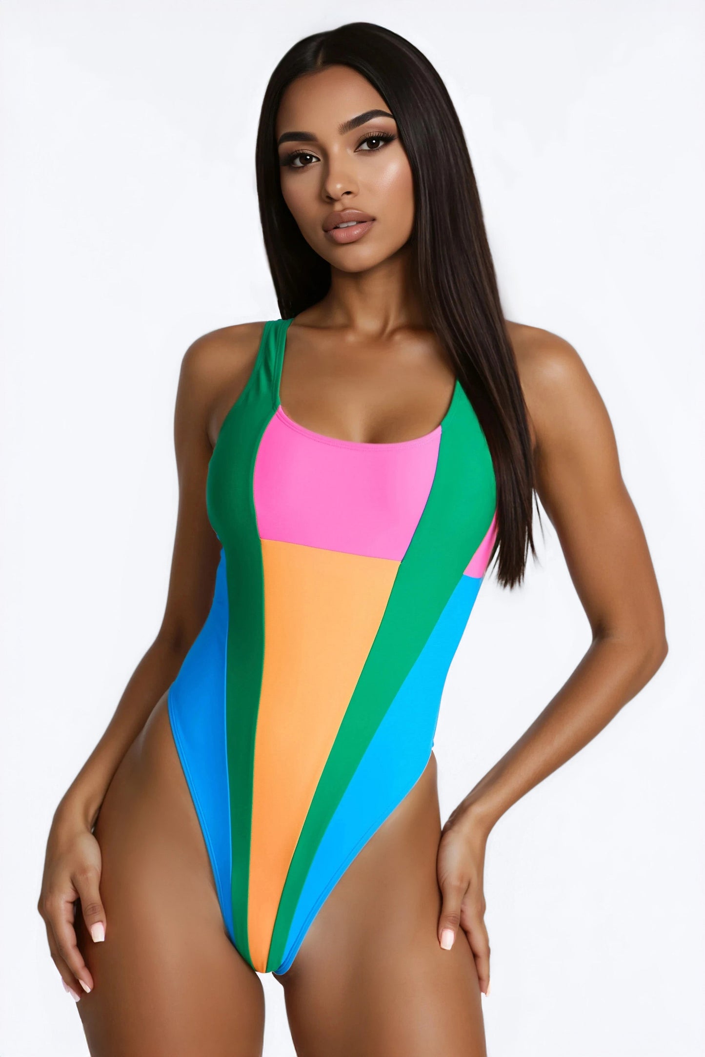 Manhattan Beach Moment 1 Piece Swimsuit - Multi Color Fashion Nova