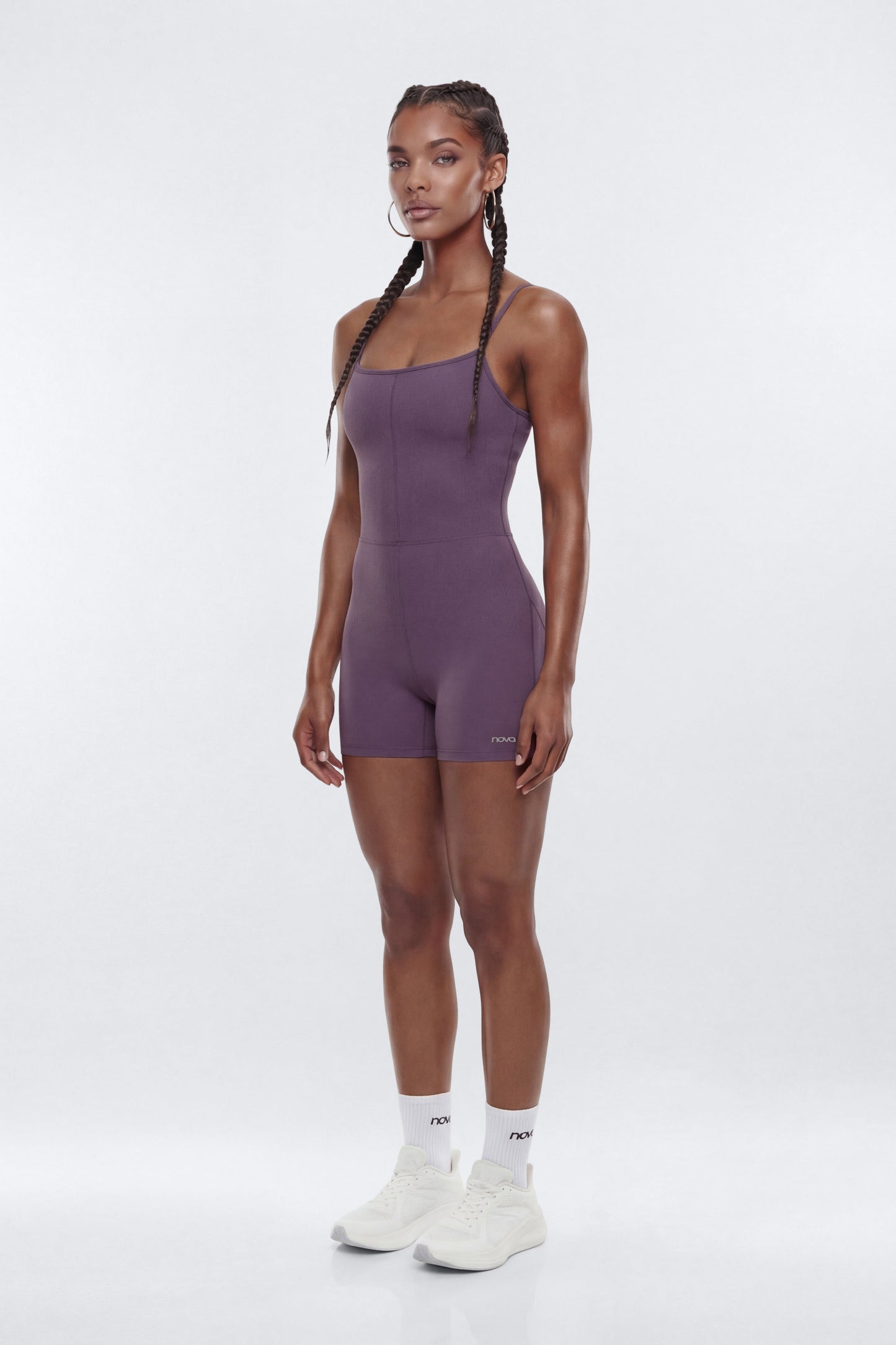 CloudForm™ 3″ Spaghetti Strap Romper - Iris Fashion Nova