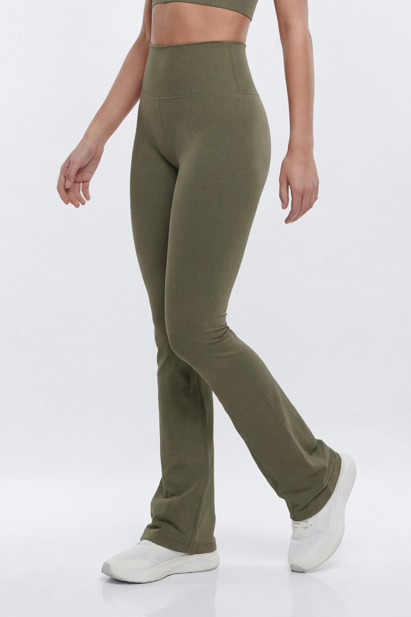 SeamlessLift™ 32″ High Rise Flare Legging - Moss Fashion Nova