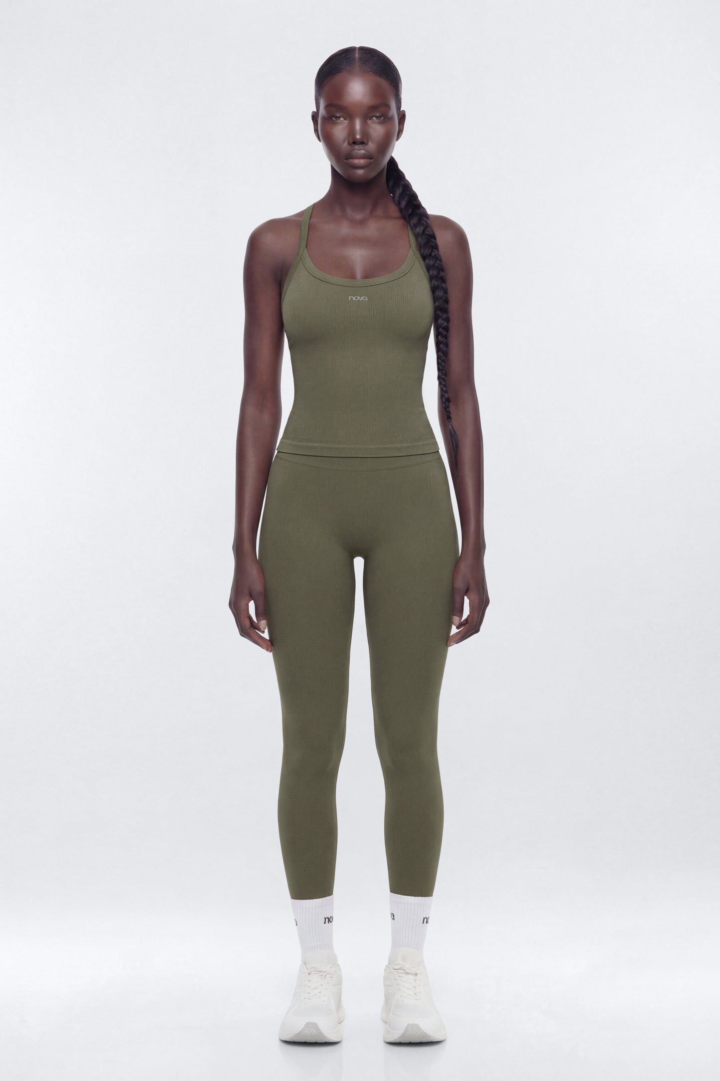 SeamlessLift™ Y Back Sports Top - Moss Fashion Nova