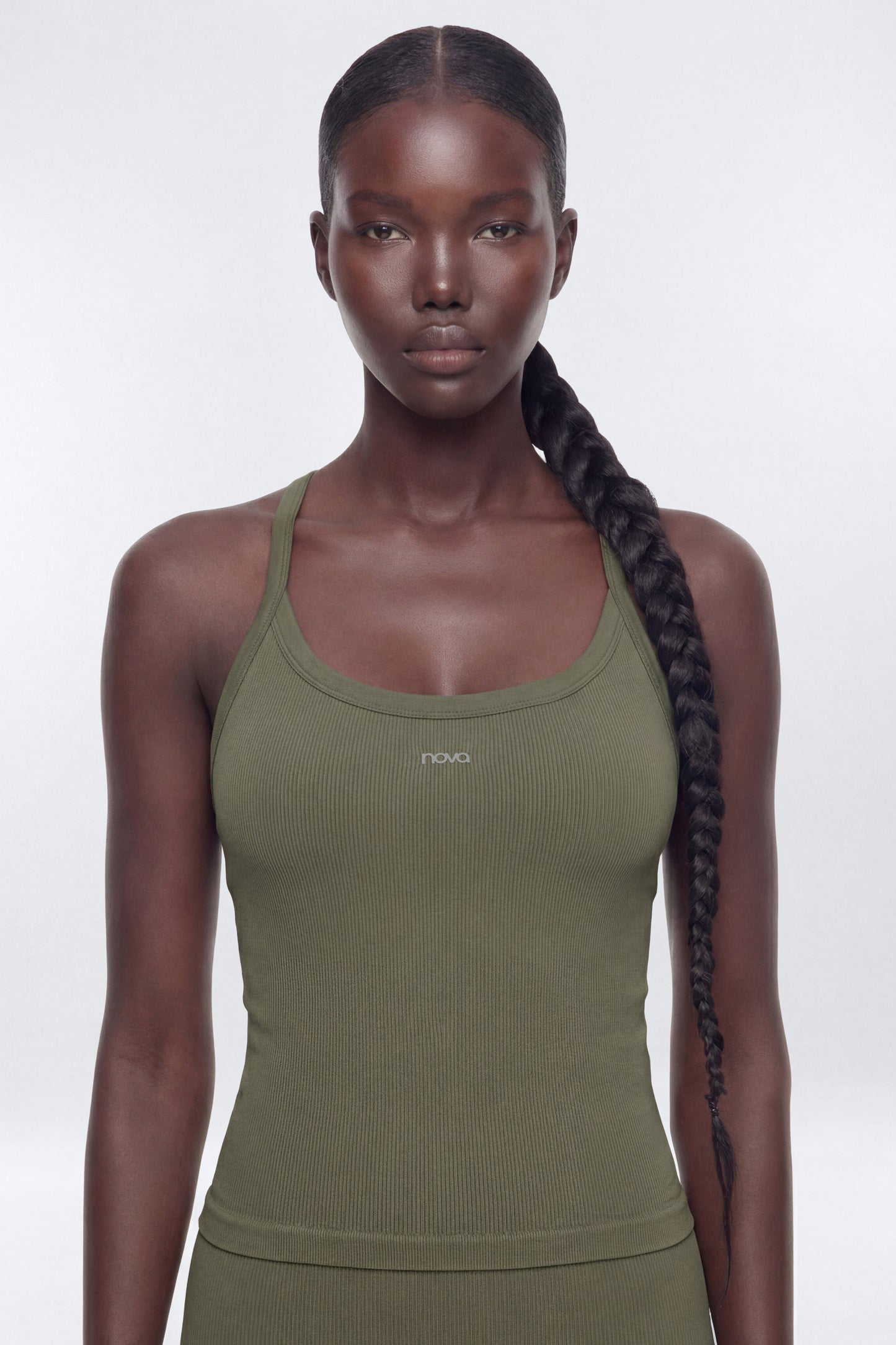 SeamlessLift™ Y Back Sports Top - Moss Fashion Nova
