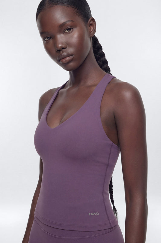 CloudForm™ Racer Back Sports Top - Iris Fashion Nova