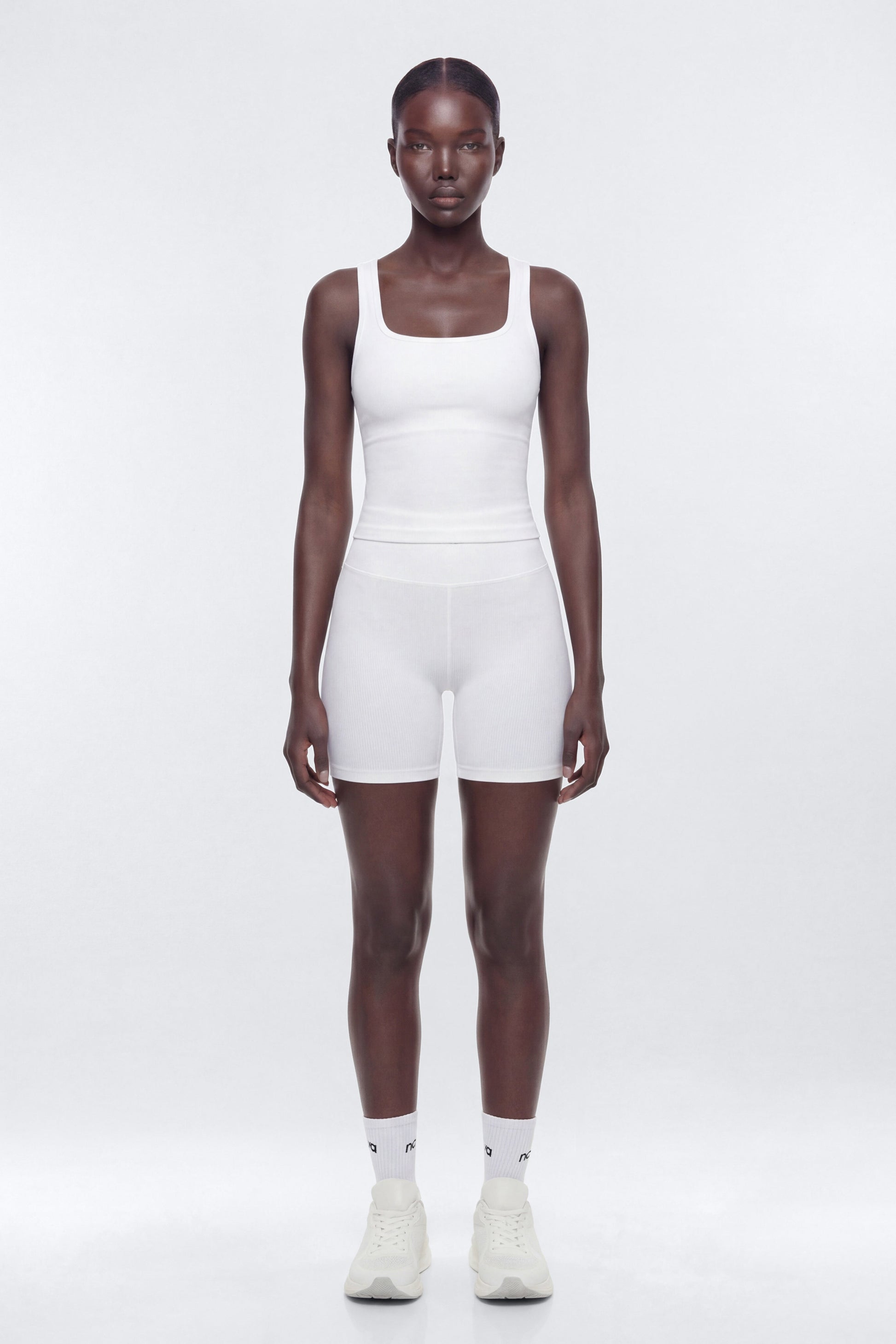 SeamlessLift™ 5″ High Rise Biker Short - Bright White Fashion Nova