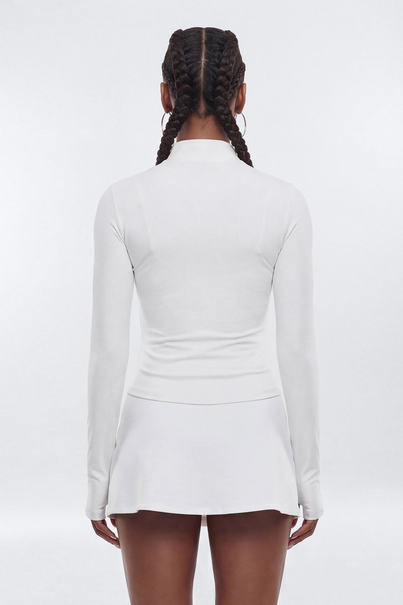 CloudForm™ Long Sleeve Full Zip Jacket - Bright White Fashion Nova
