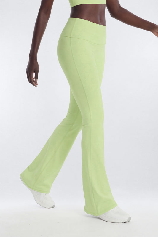 ButterSoft™ 33″ Low Rise Foldover Flare Legging - Pistachio Fashion Nova