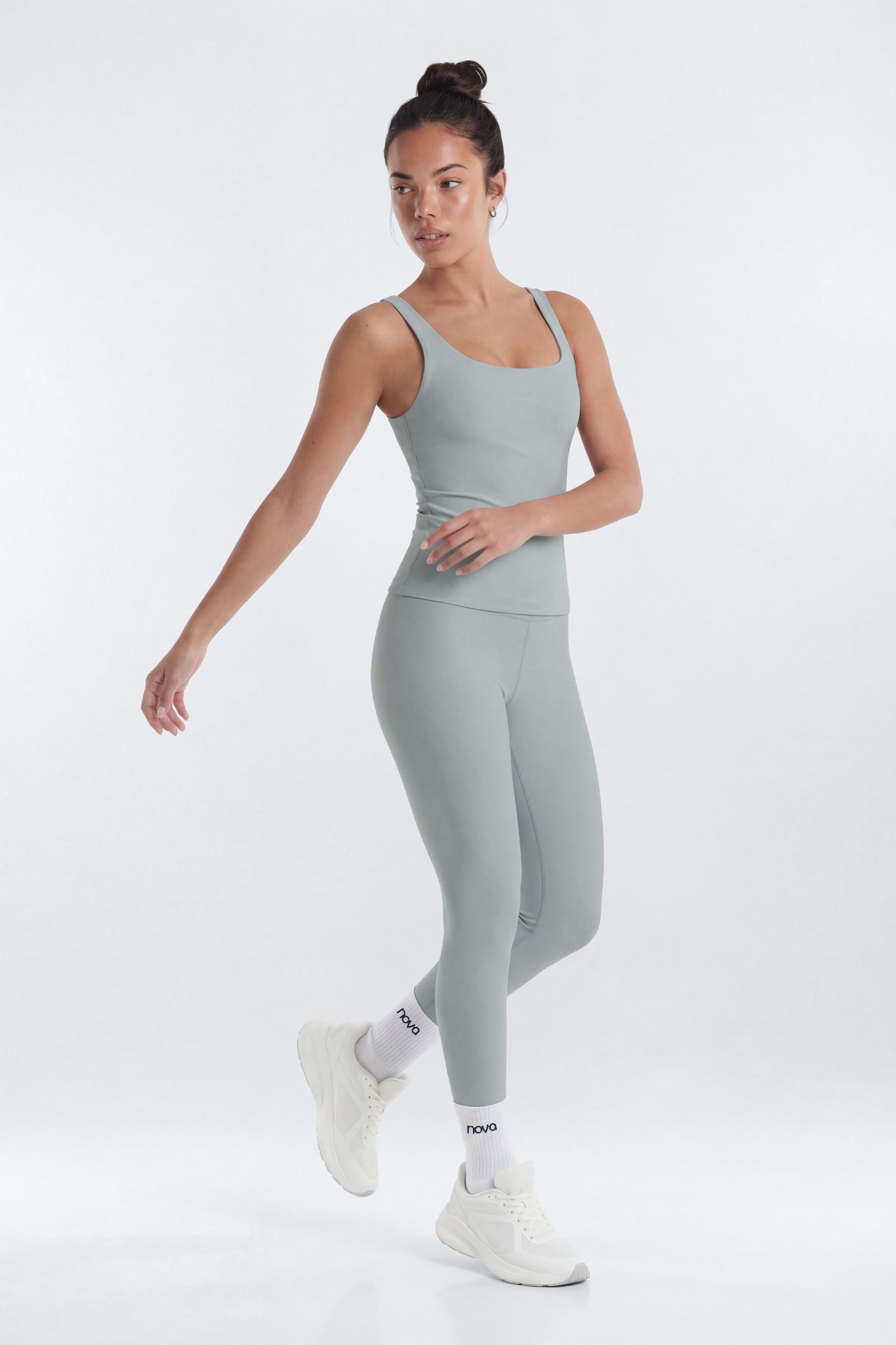 AirSculpt™ Sports Tank Top - Steel Fashion Nova