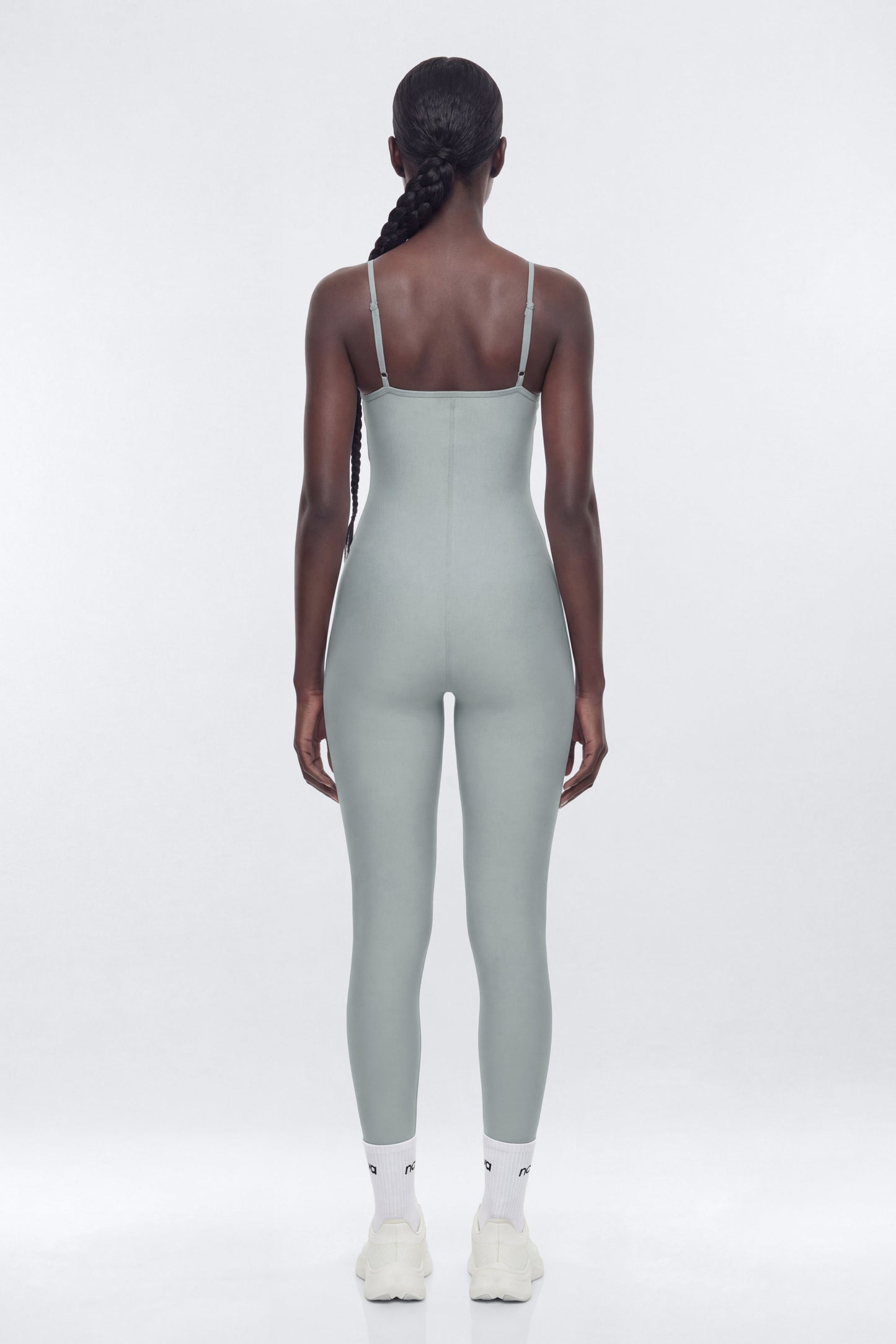 AirSculpt™ 25″ Skinny Jumpsuit - Steel Fashion Nova