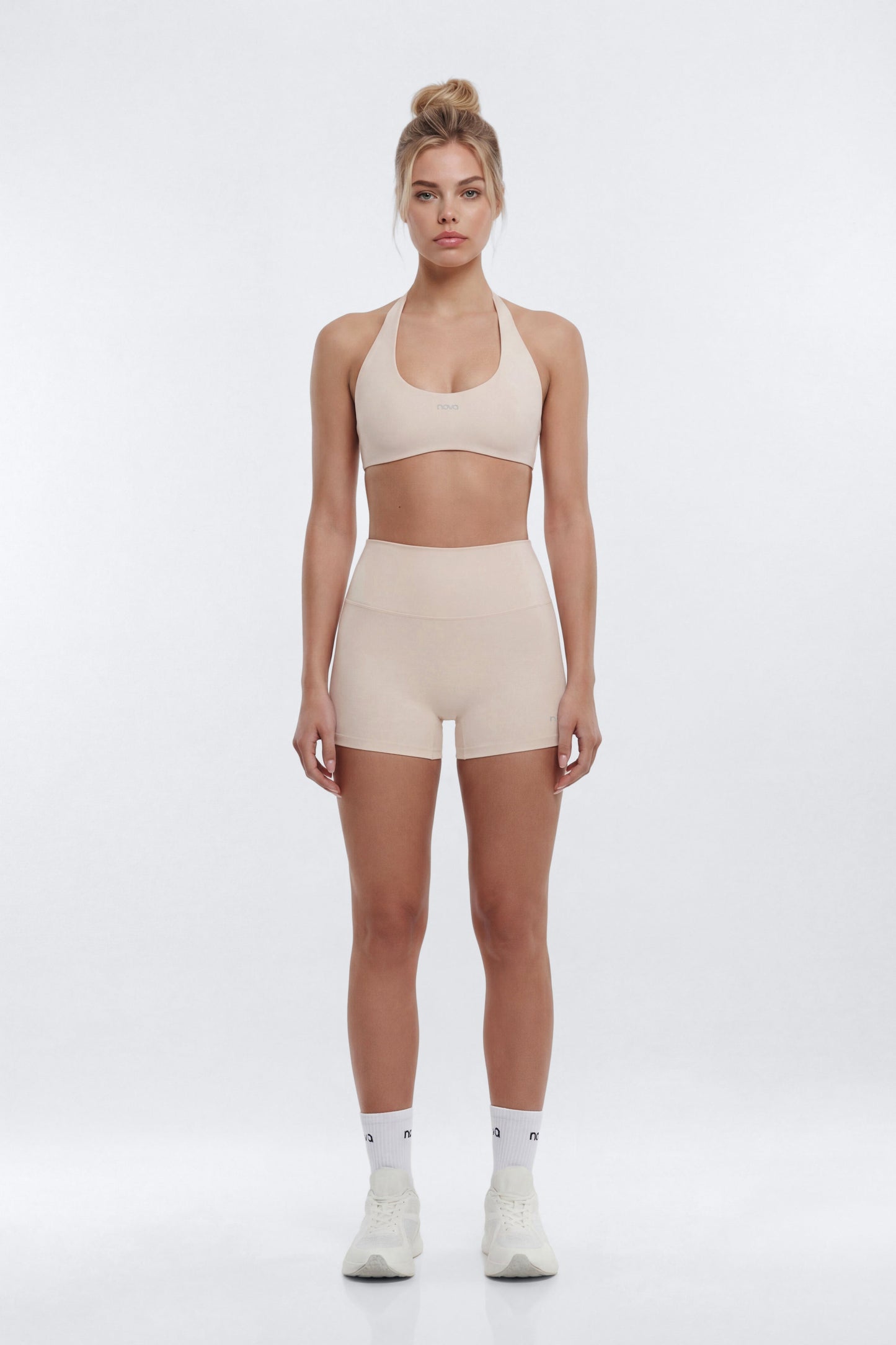 AirSculpt™ 3″ Mid Rise Biker Short - Oat Milk Fashion Nova