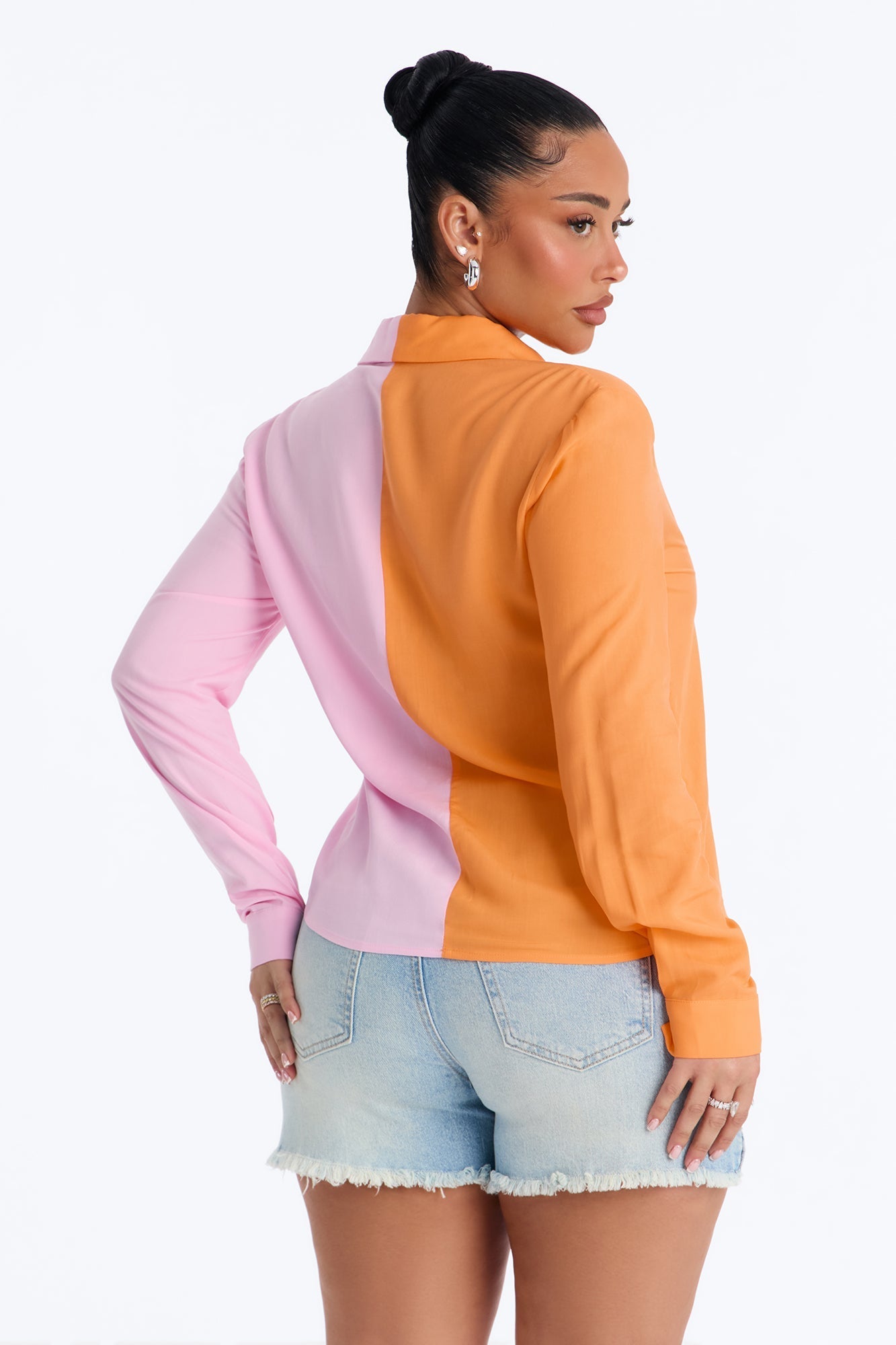 Didn't Cha Know Shirt - Orange/combo Fashion Nova