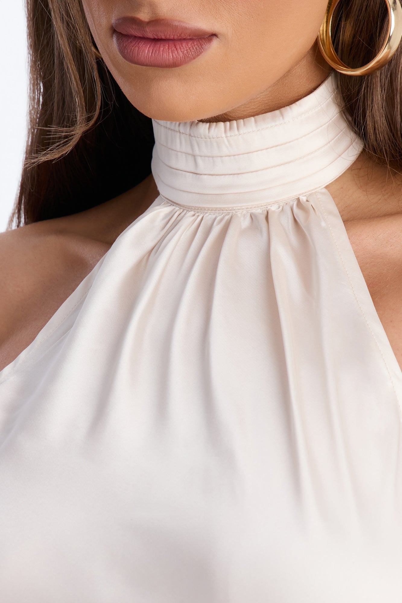 Angela Satin Lace Trim Pant Set - Cream Fashion Nova