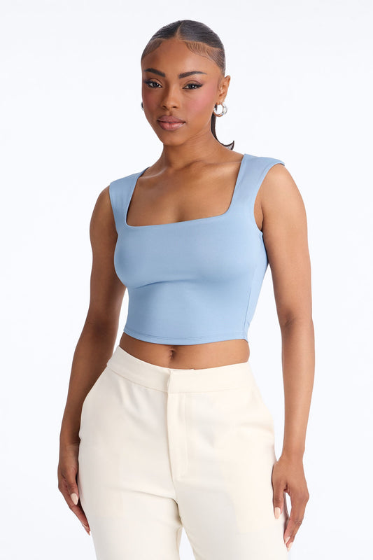 Christine Sleeveless Top - Blue