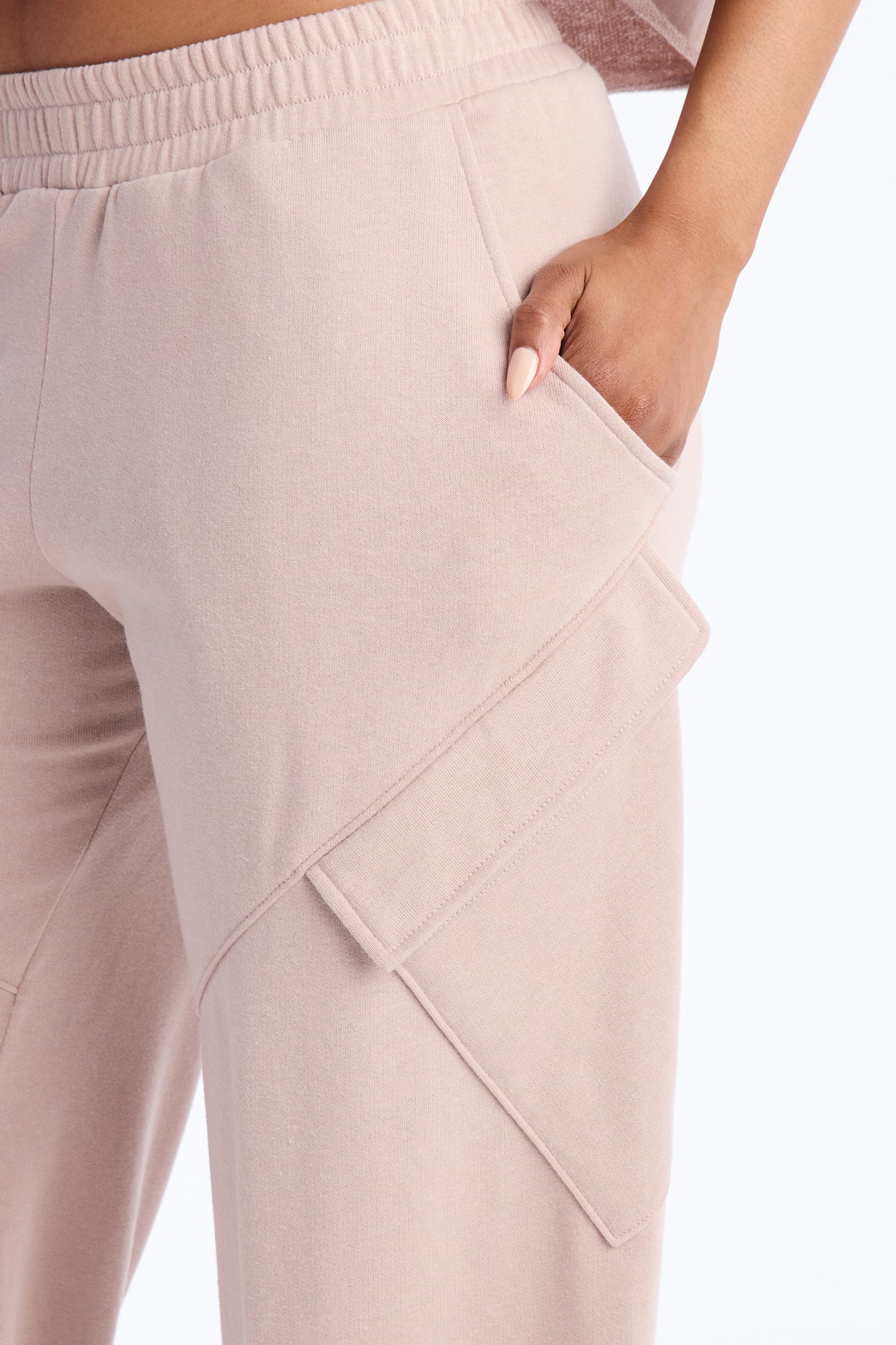 Easy Days French Terry Lounge Pant - Taupe