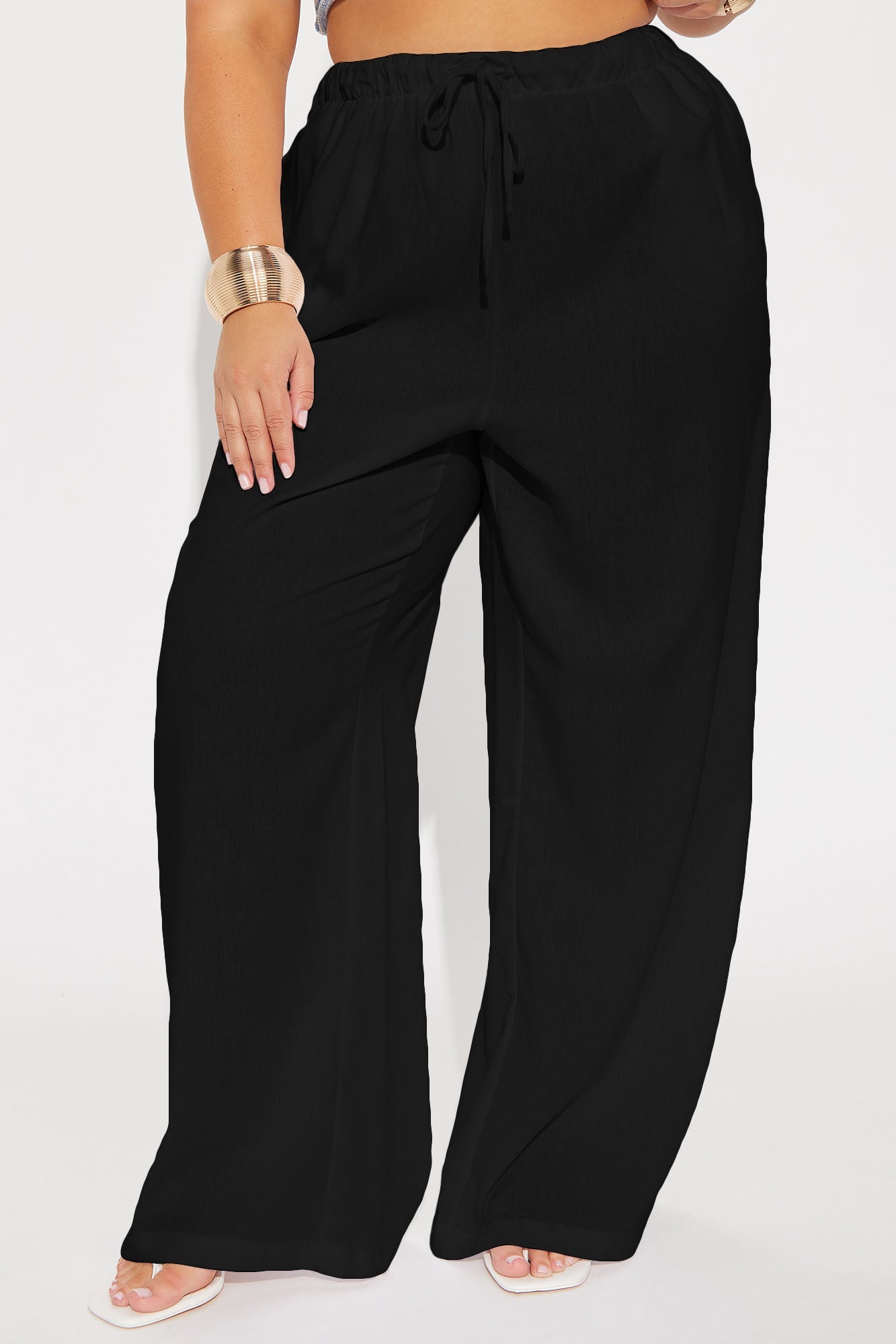 Beach Walks Linen Pant - Black