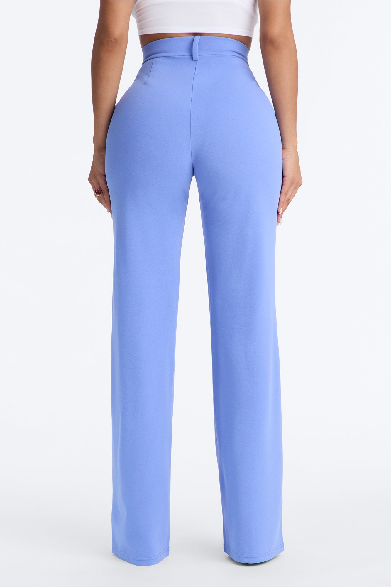 Heidi Wide Leg Trouser Pant - Periwinkle