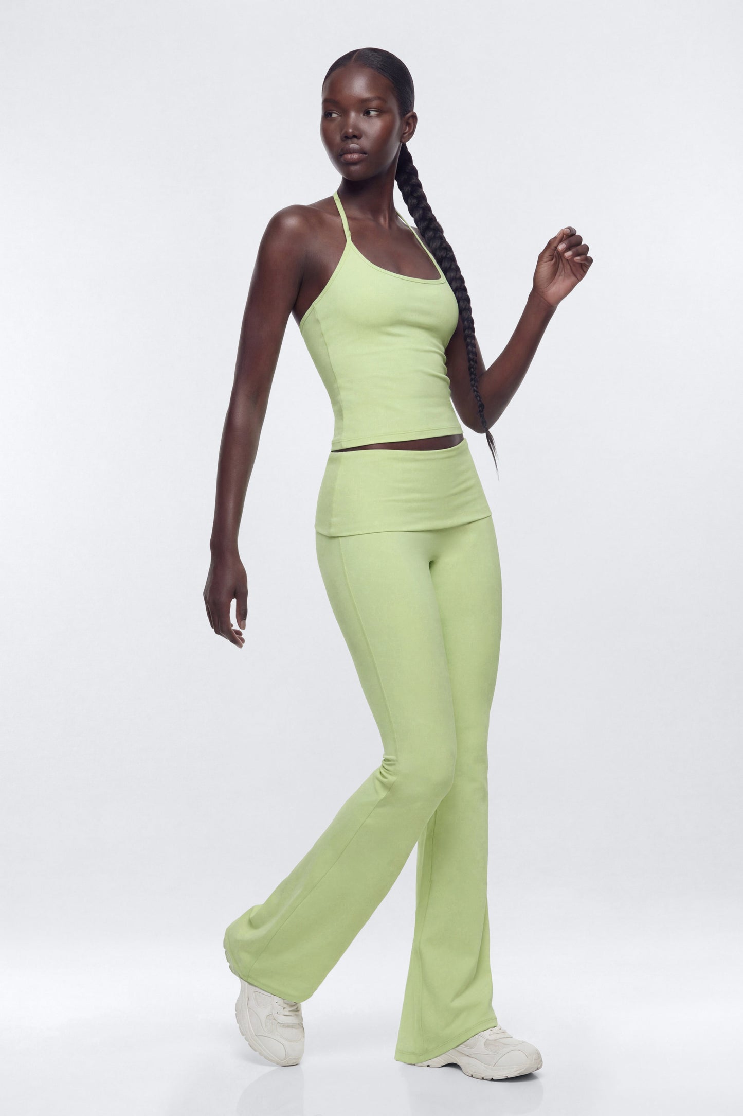 ButterSoft™ Adjustable Halter Tank - Pistachio Fashion Nova