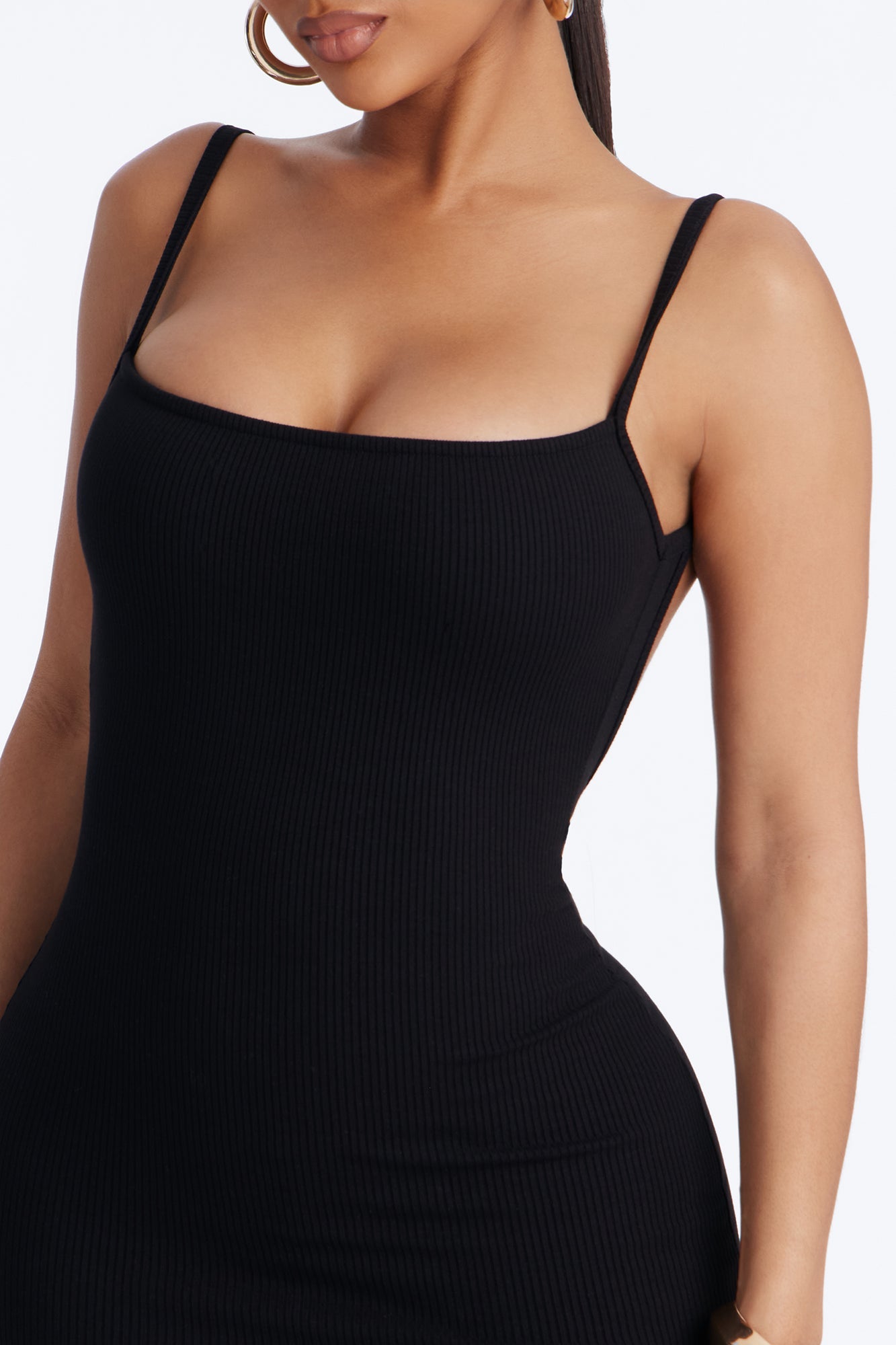 Chelsea Snatched Mini Dress - Black