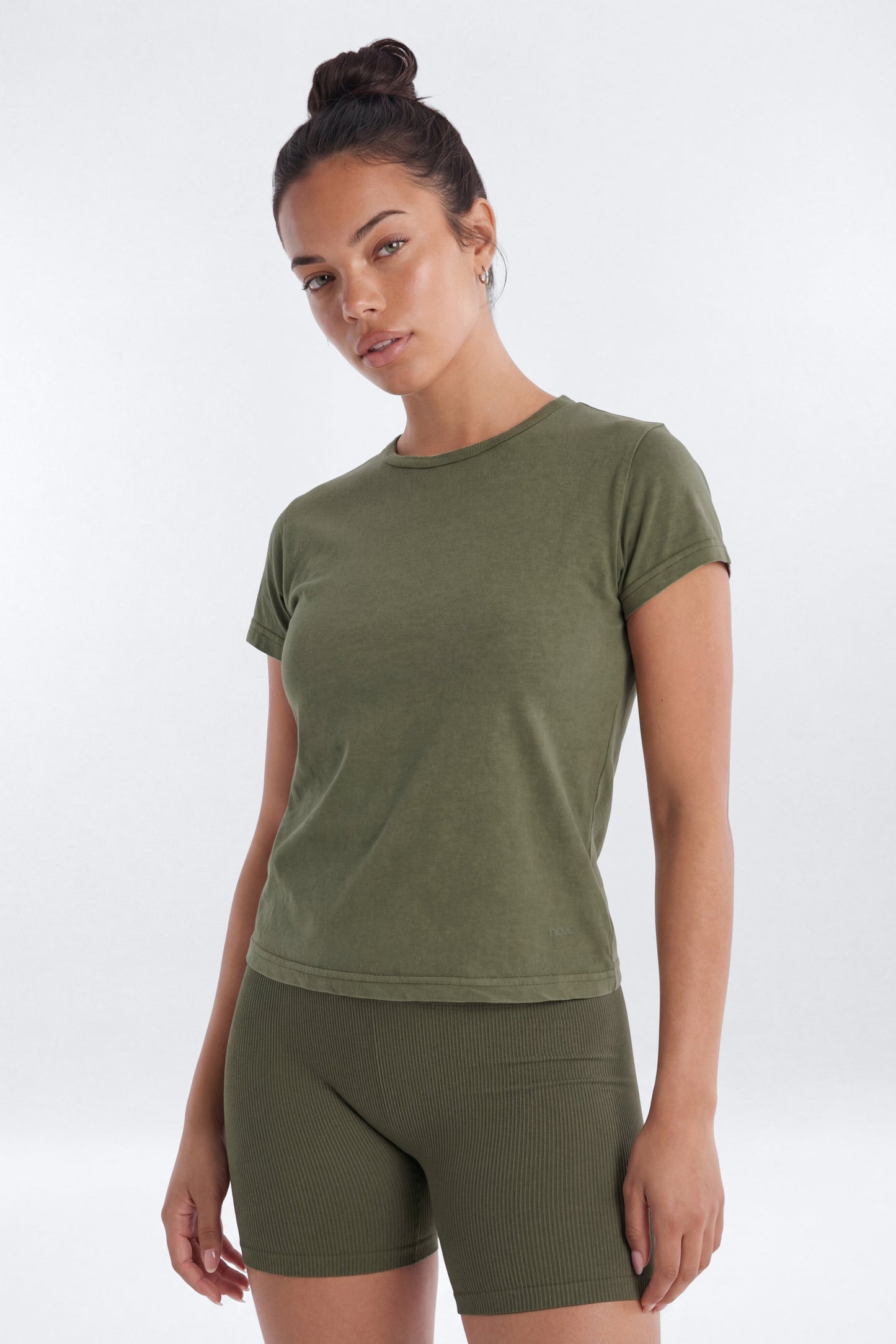 Cotton Jersey Short Sleeve T Shirt - Moss Fashion Nova