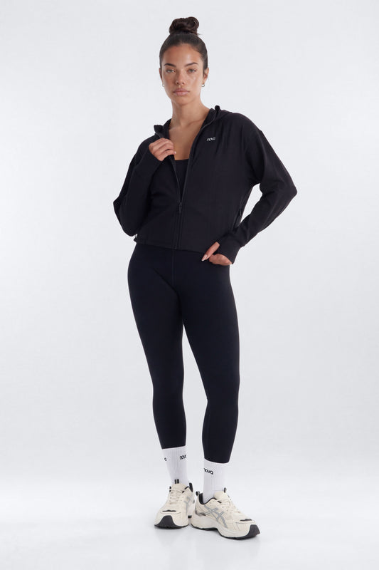 ProStretch™ Front Zip Hoodie Jacket - Black Fashion Nova